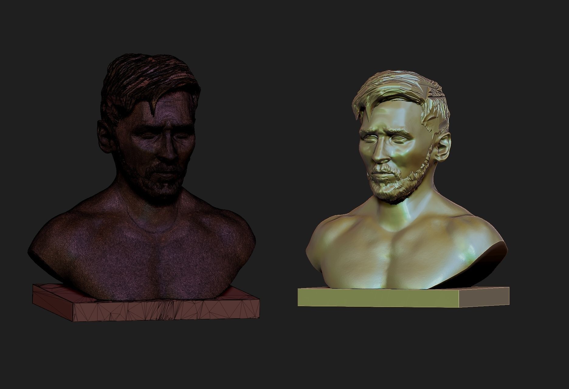 Lionel Messi 3D print model_2