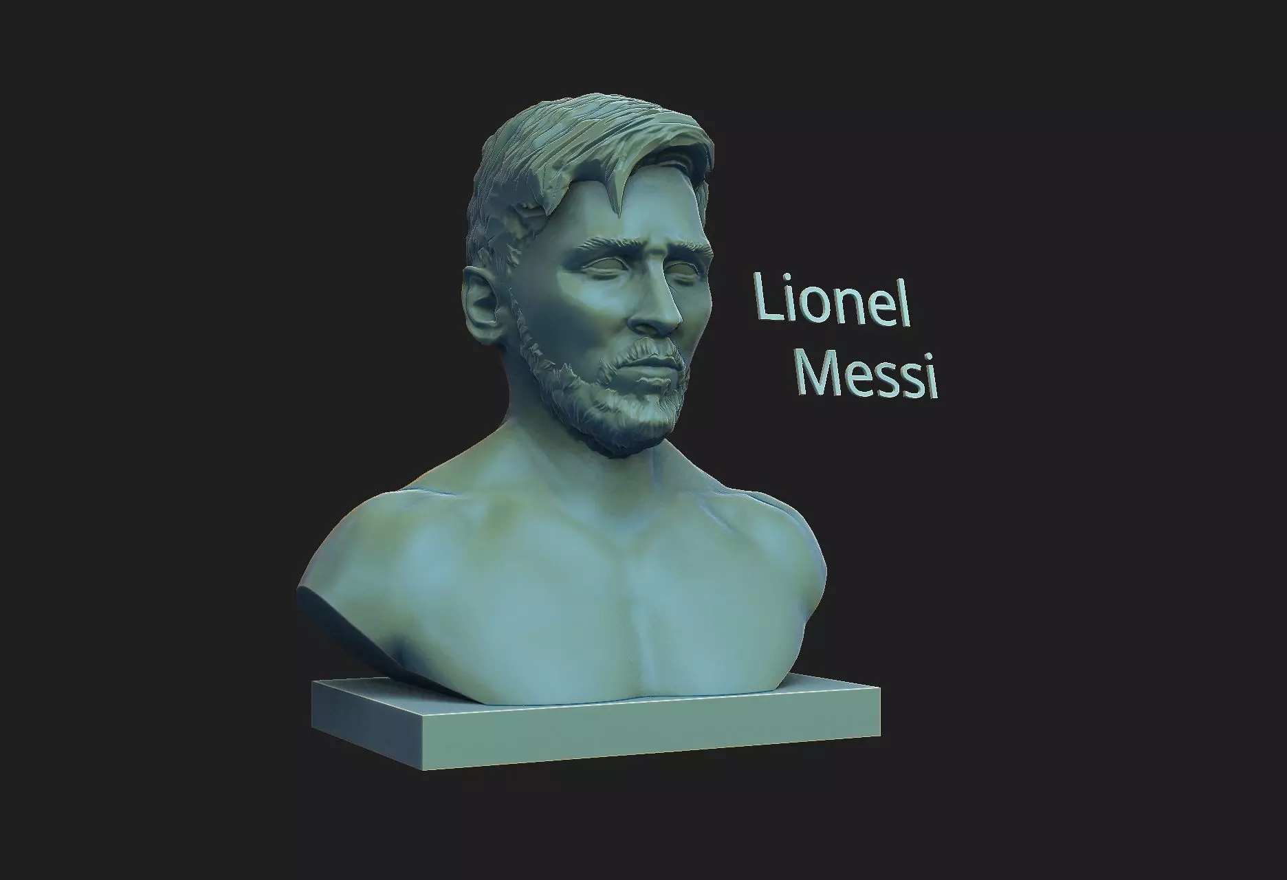 Lionel Messi 3D print model_0