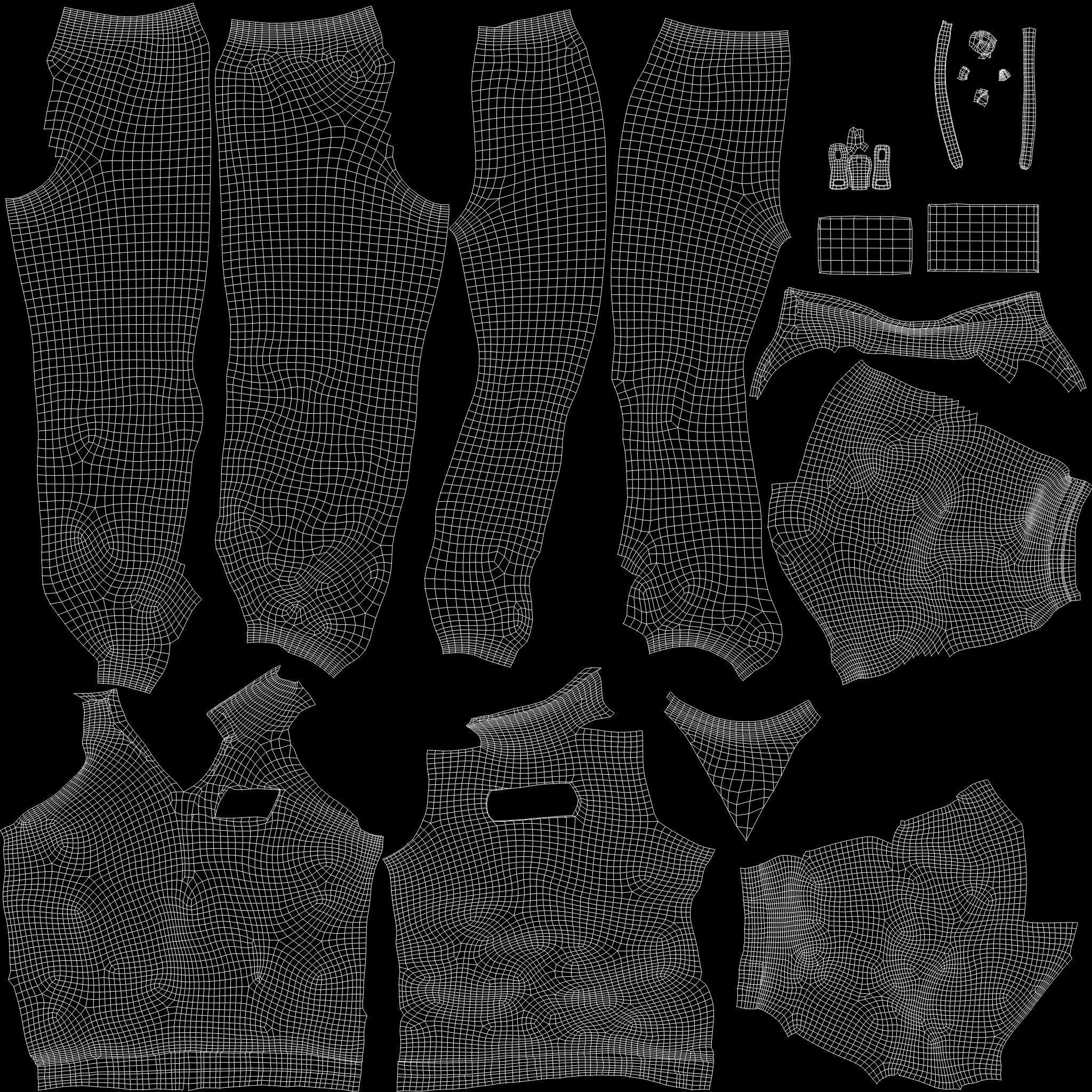 Squid Game Male Player Uniform Low-poly 3D model_9