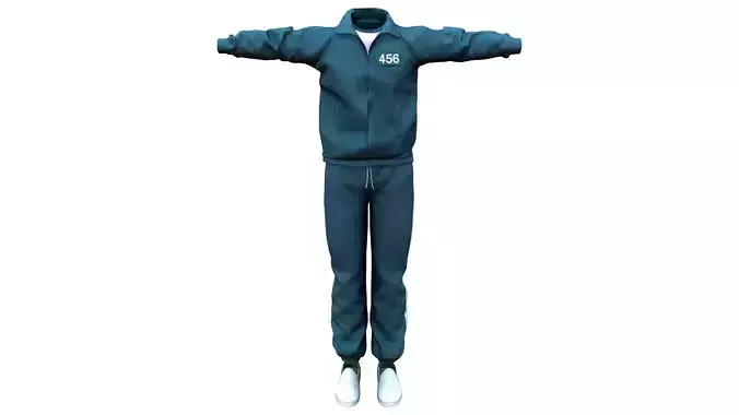 Squid Game Male Player Uniform Low-poly 3D model