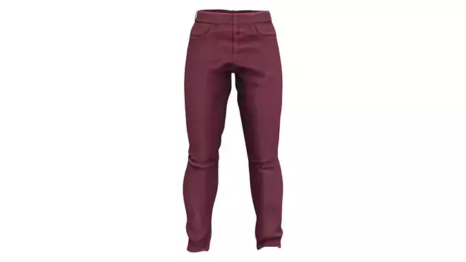Men Red Denim Pants