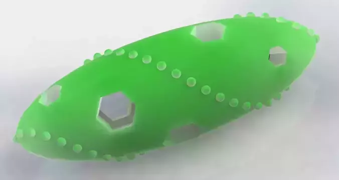 Cucumber branch 3D print model