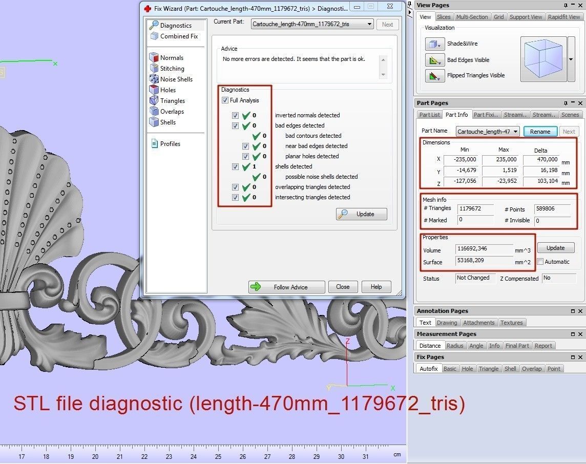 Cartouche Ornament 3D print model_19