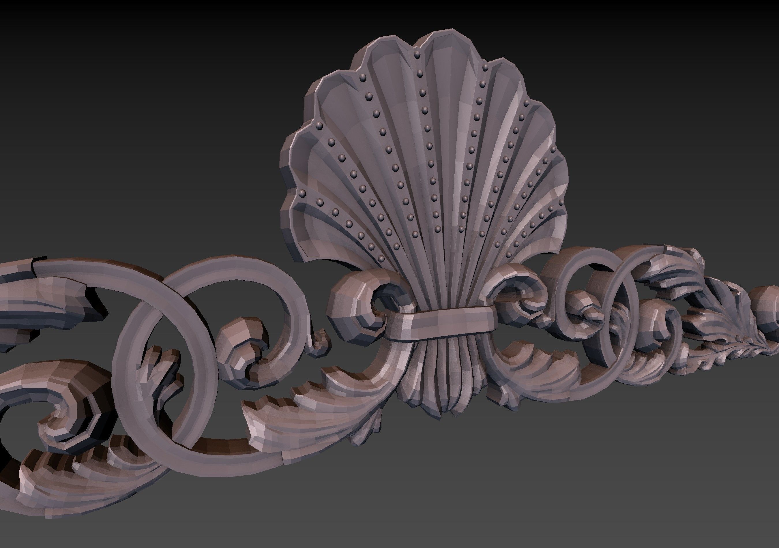 Cartouche Ornament 3D print model_14