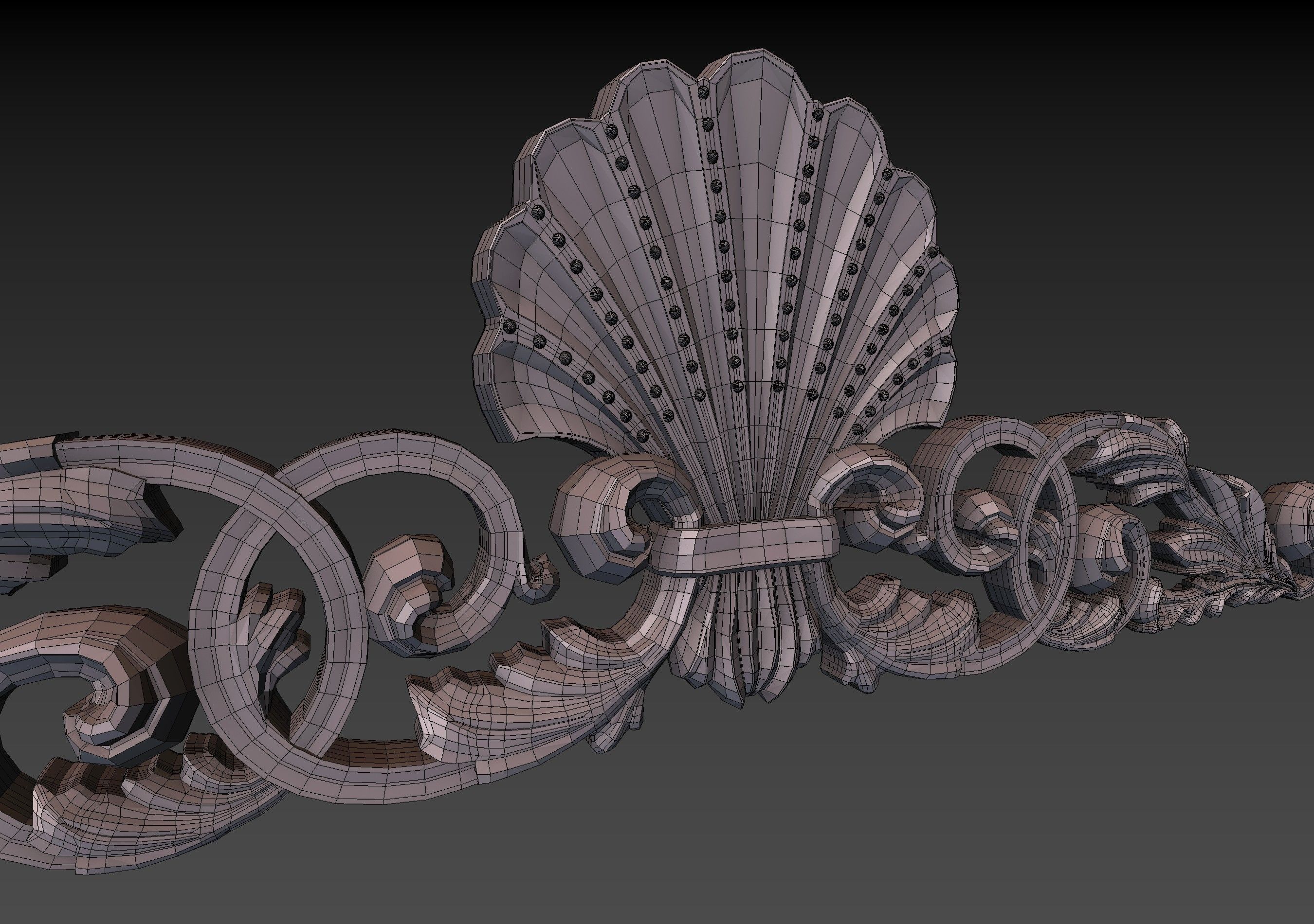 Cartouche Ornament 3D print model_15