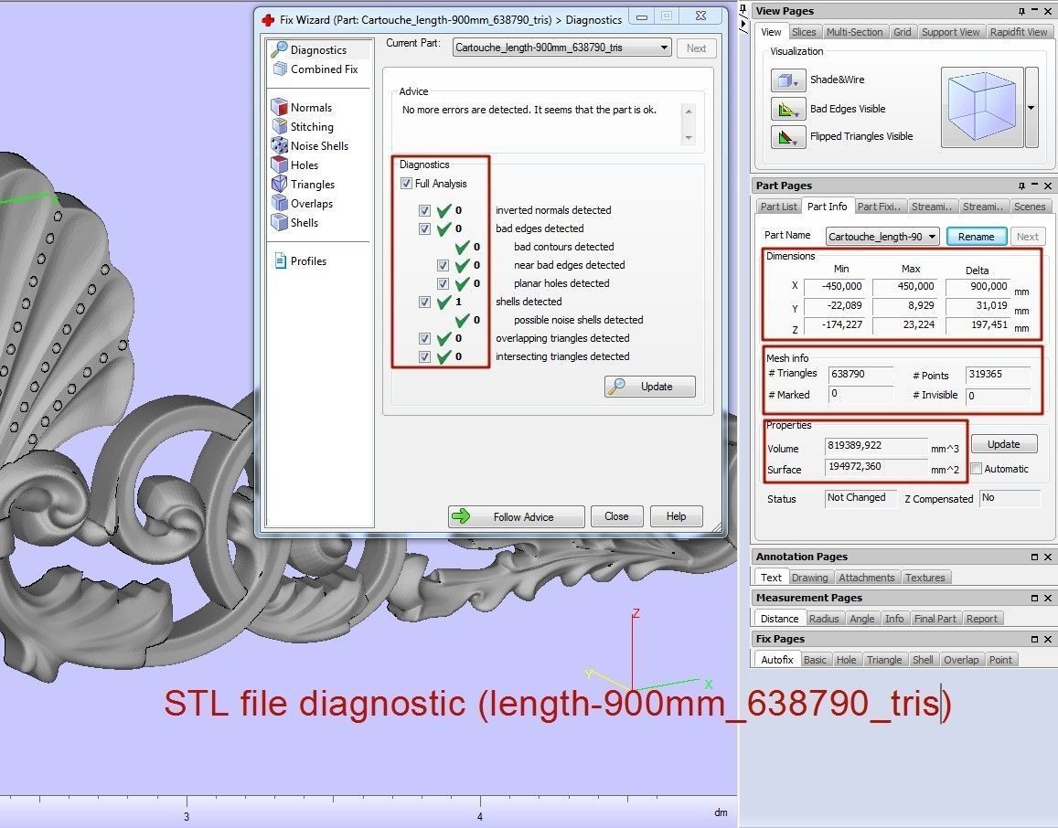 Cartouche Ornament 3D print model_20