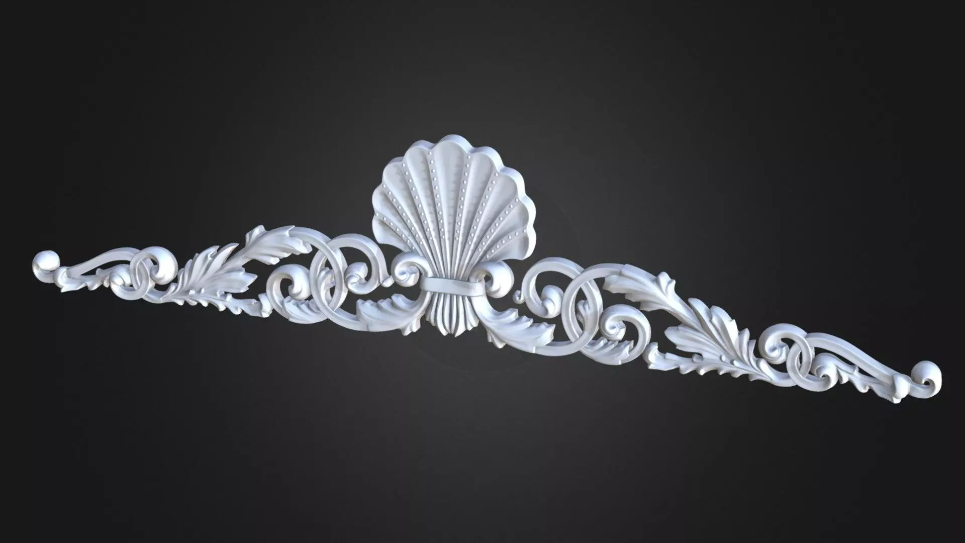 Cartouche Ornament 3D print model_0