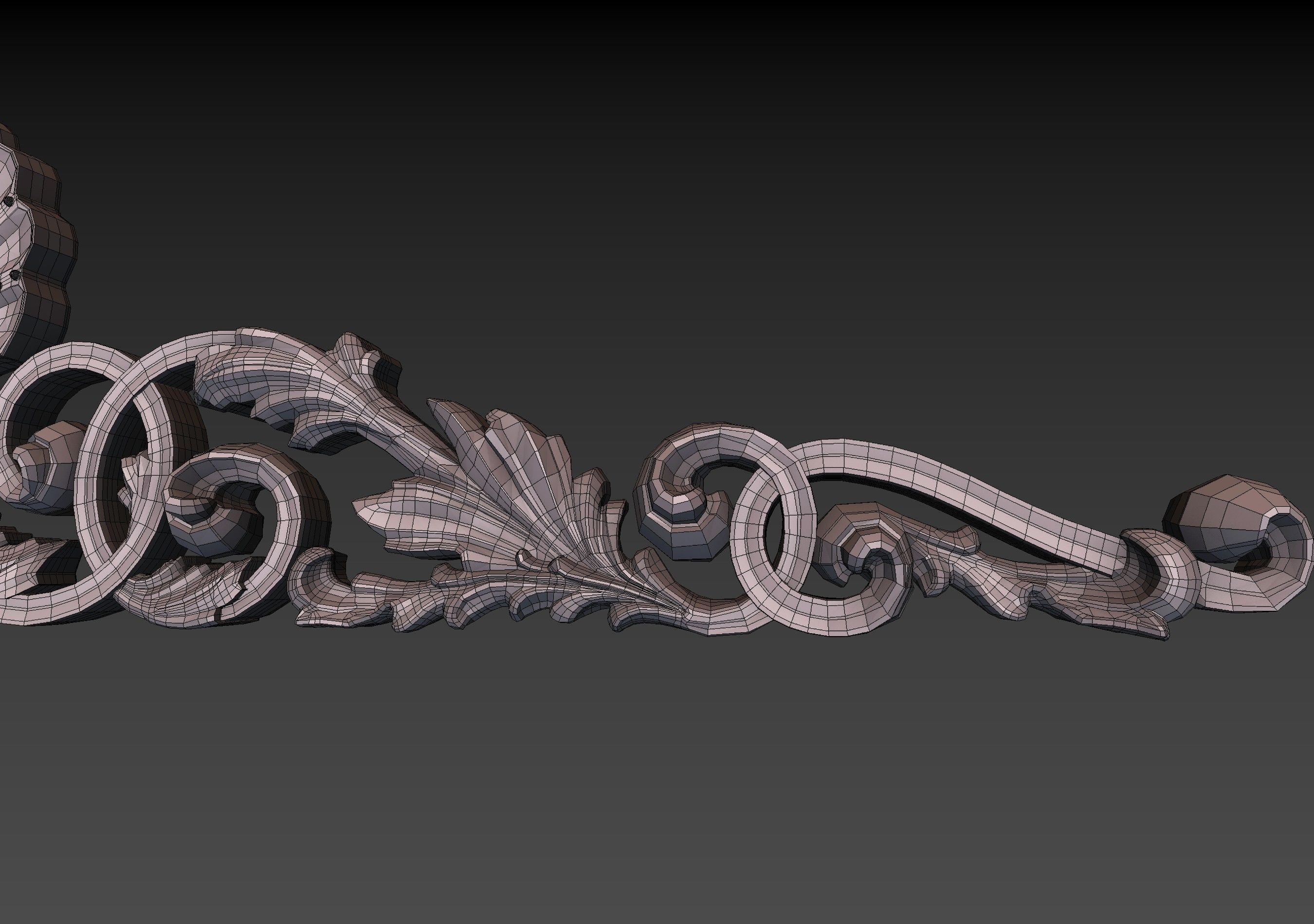 Cartouche Ornament 3D print model_16