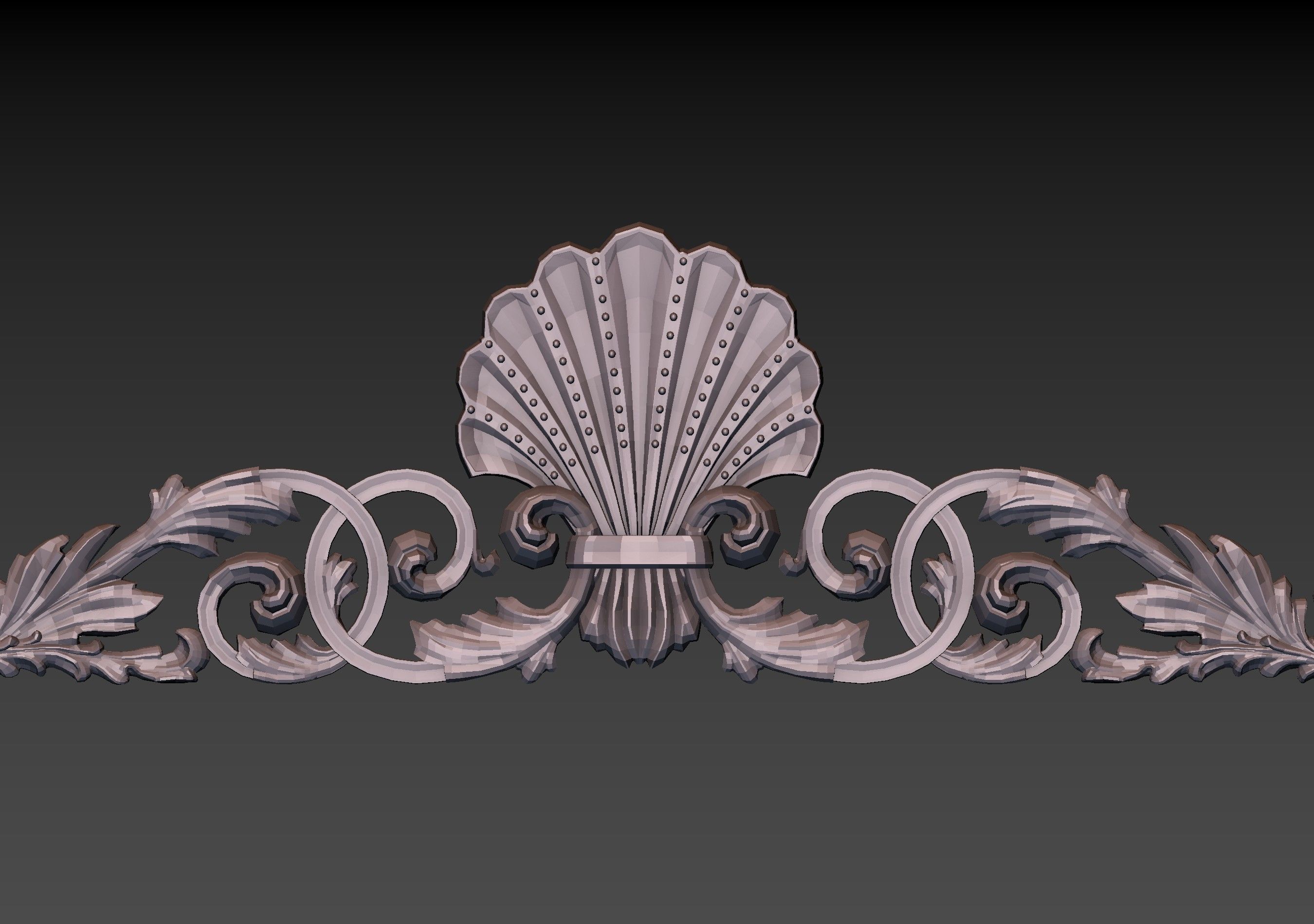 Cartouche Ornament 3D print model_13
