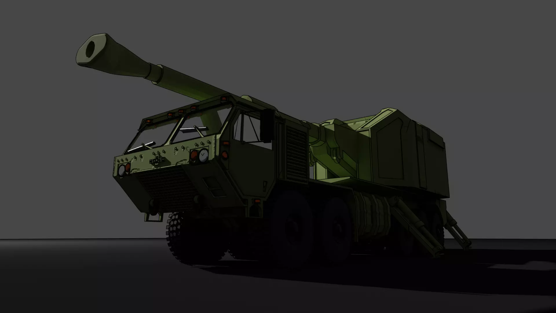 IDF ROEM Howitzer gun 3D print model_0