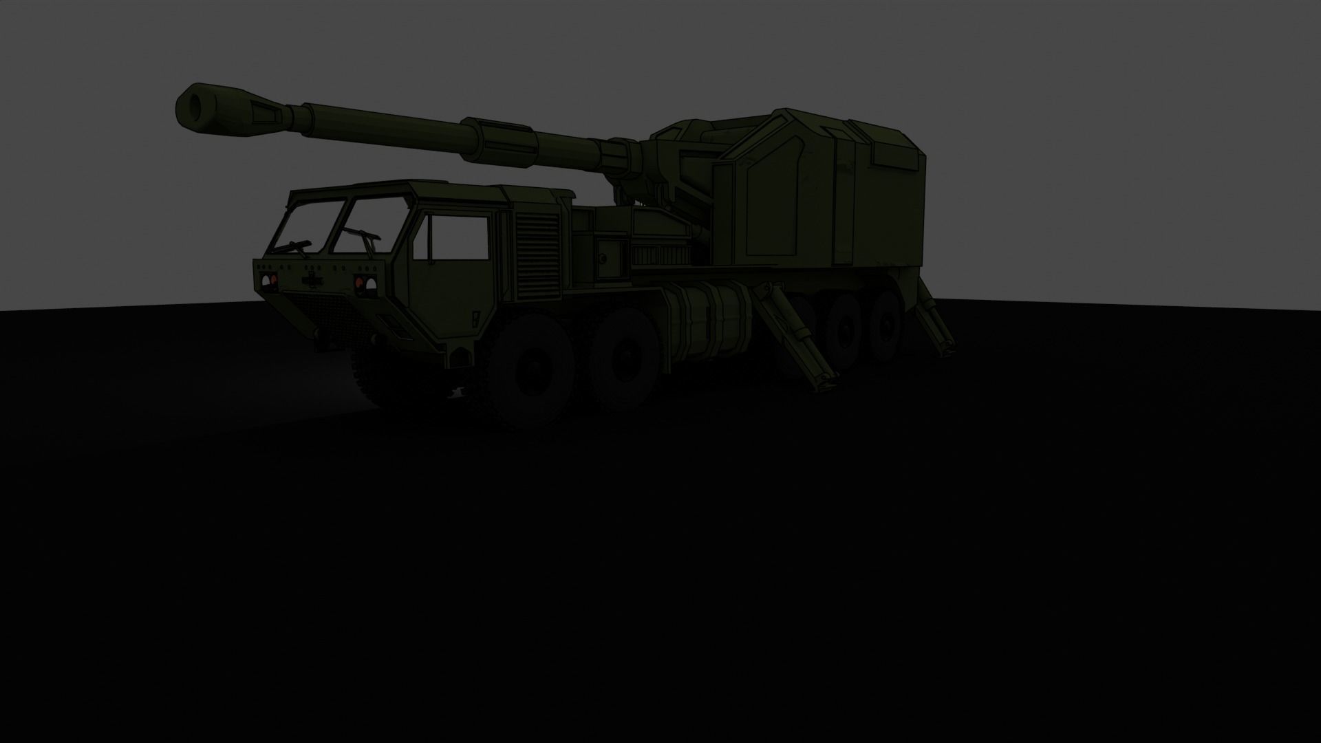 IDF ROEM Howitzer gun 3D print model_4