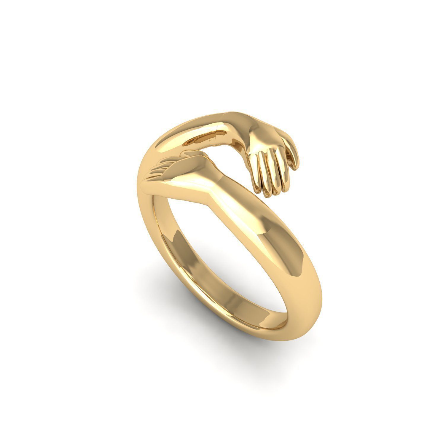 Hug Ring 3D print model_2
