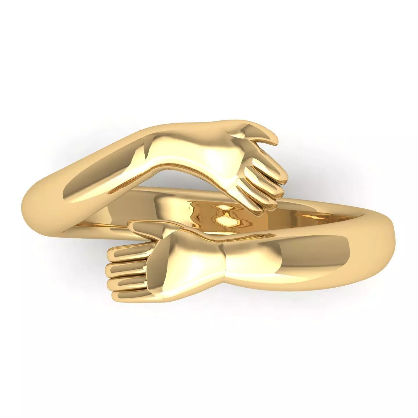 Hug Ring 3D print model_0