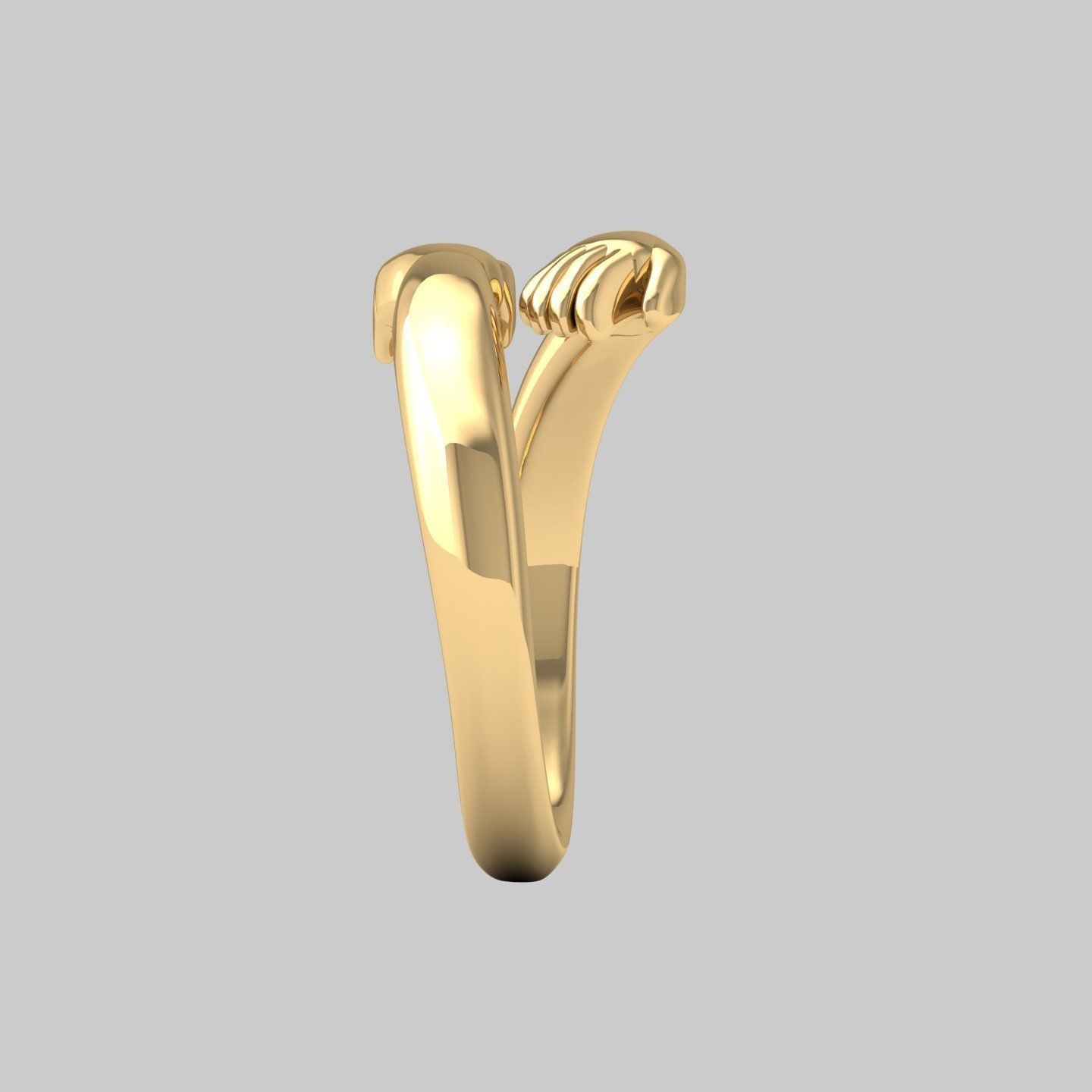 Hug Ring 3D print model_5
