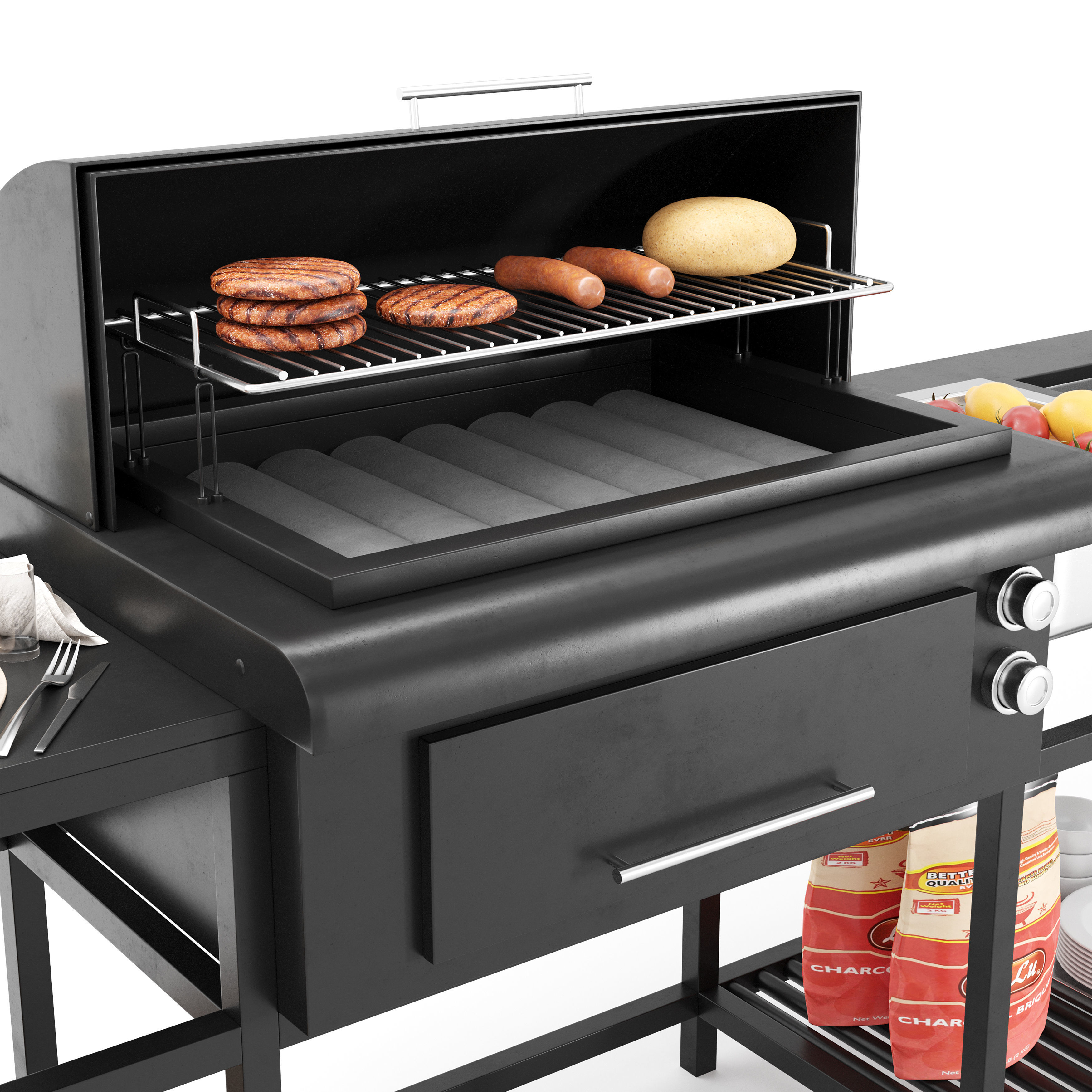 Barbecue 16 3D model_3