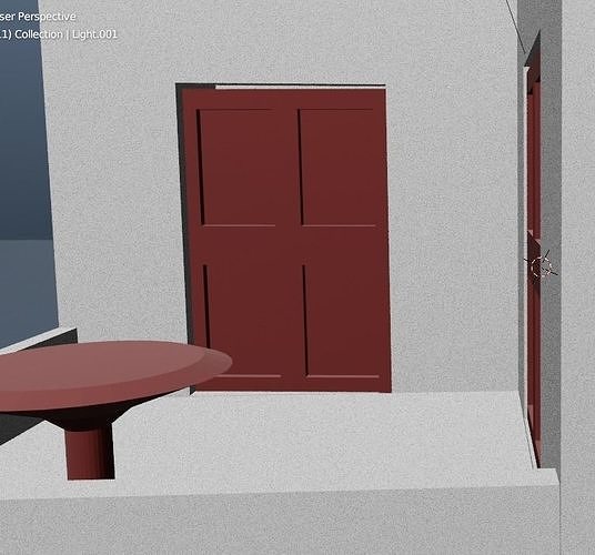 HOUSE with door in middle 3D model