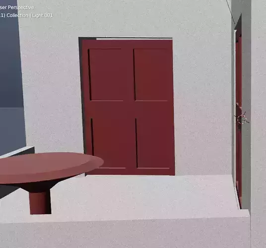 HOUSE with door in middle