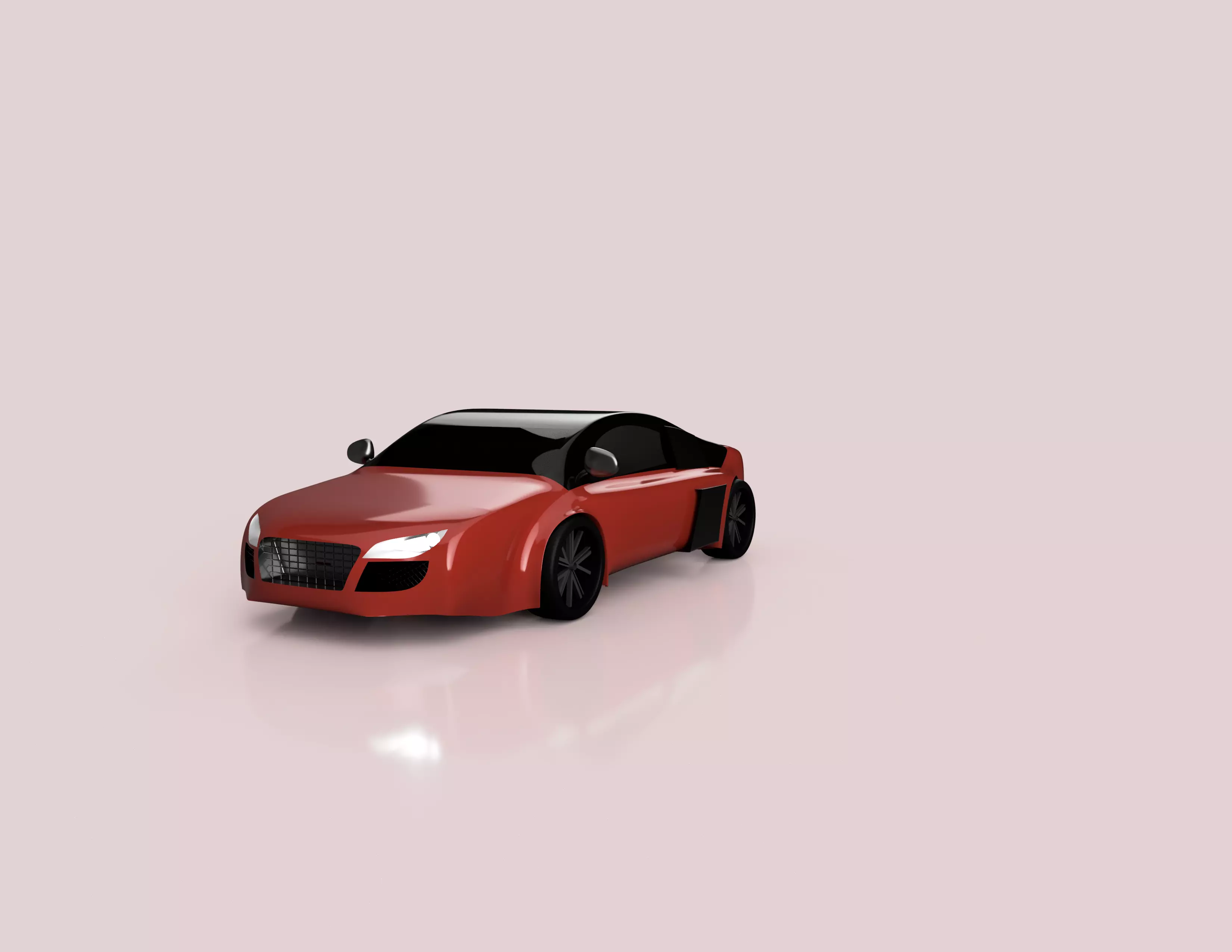 Sports car 3D print model