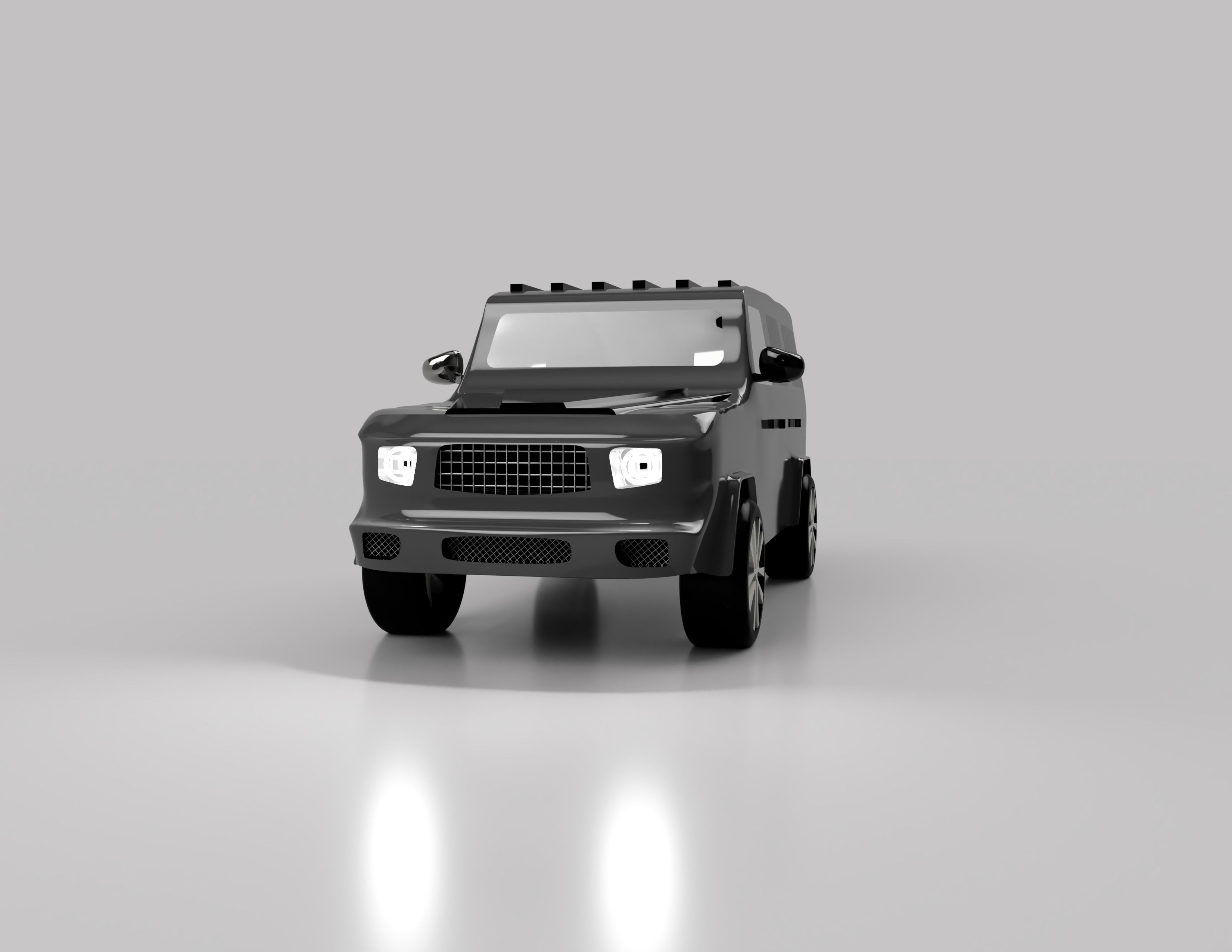 Suv car 3D print model_2