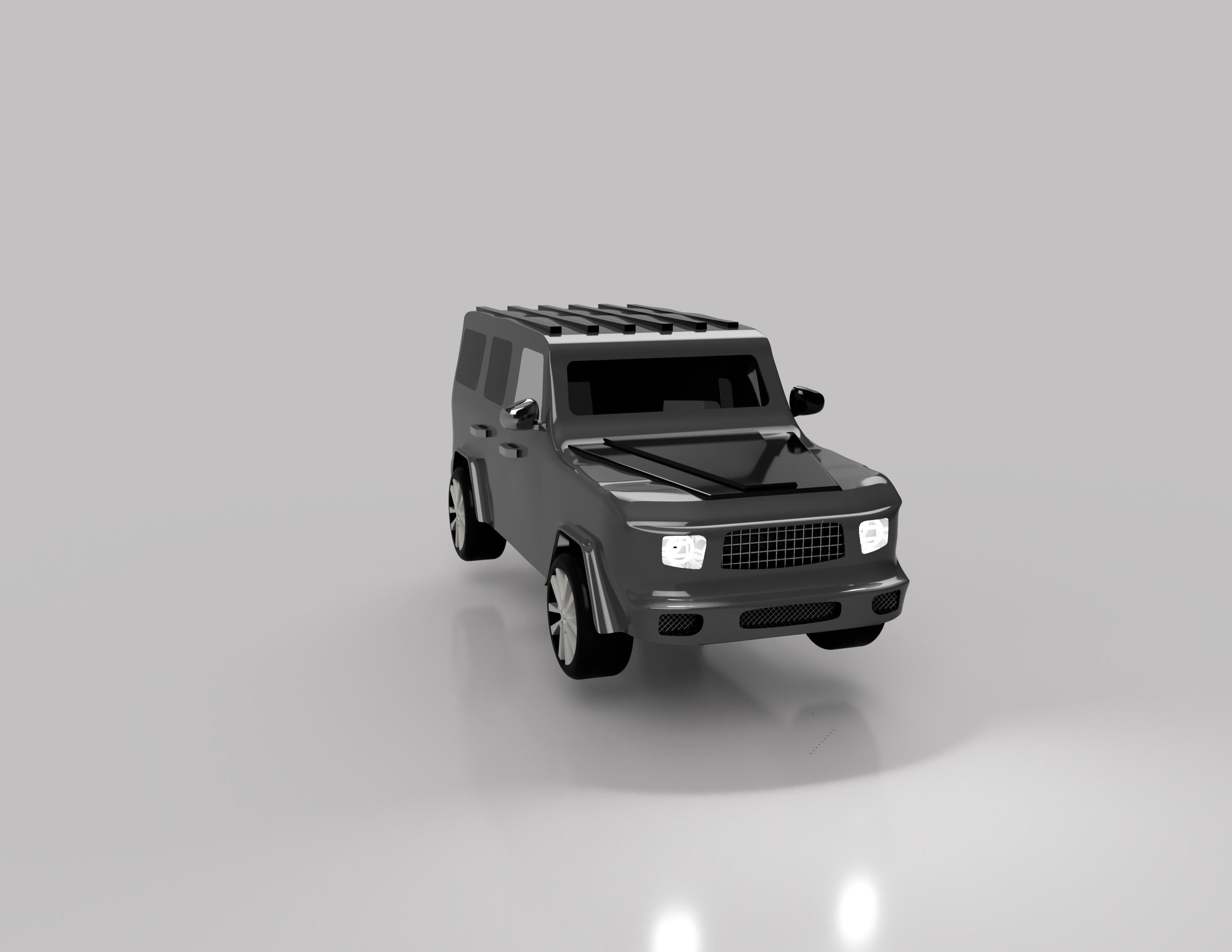 Suv car 3D print model_3