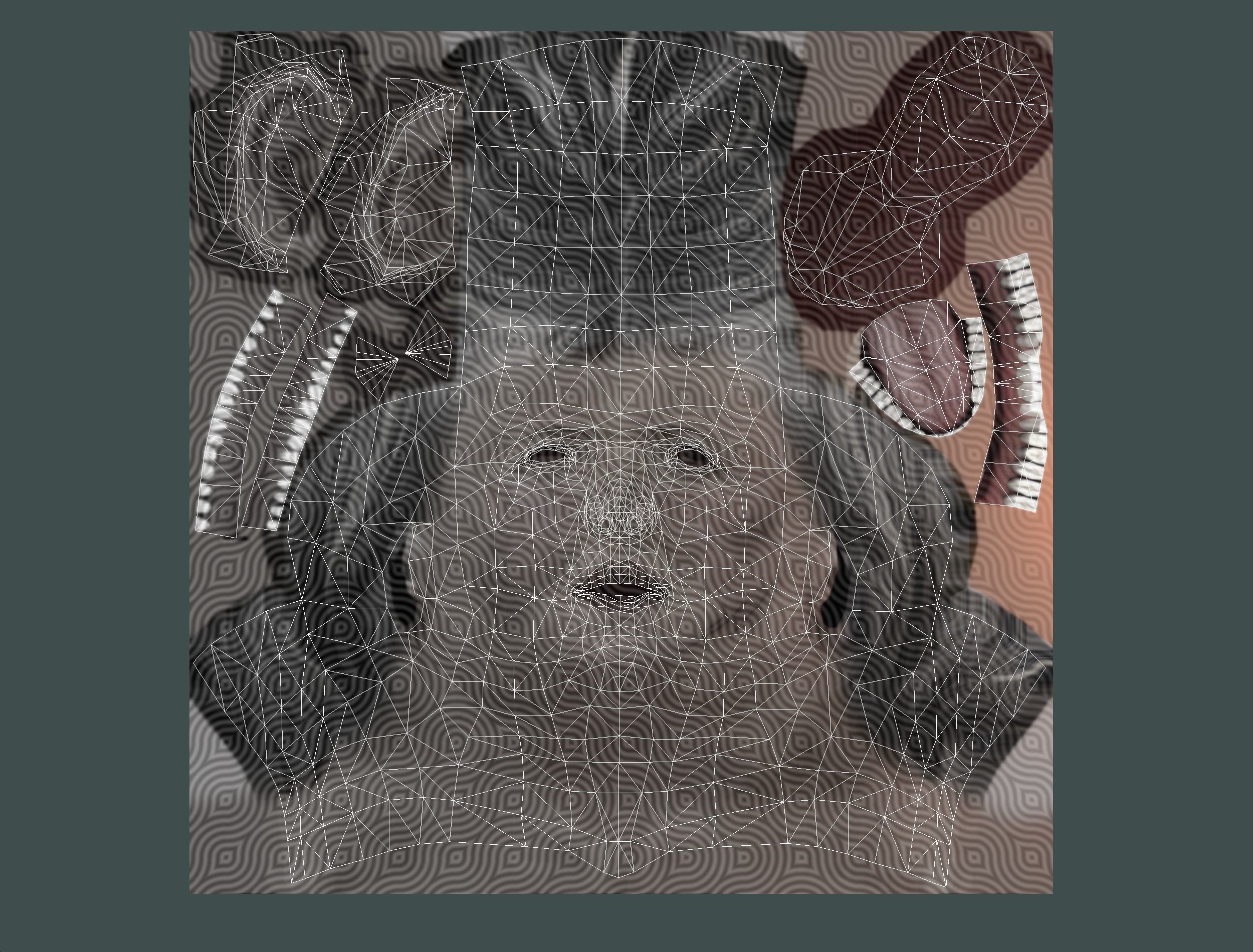 Low Poly model OldWoman Farmer Character Low-poly 3D model_26