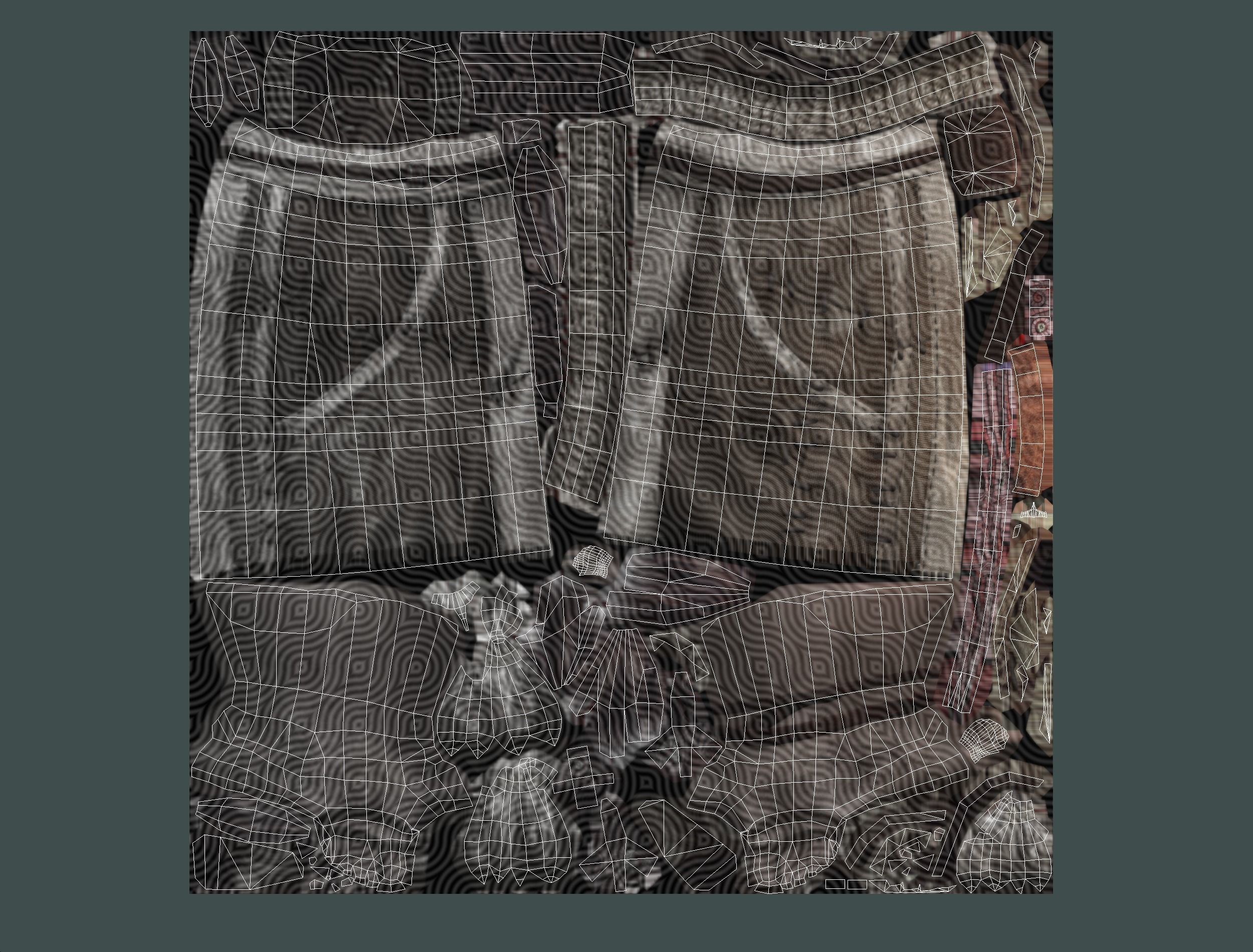 Low Poly model OldWoman Farmer Character Low-poly 3D model_27