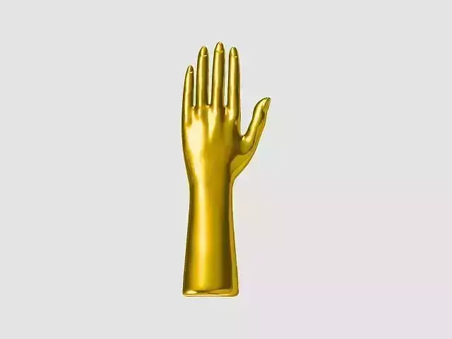 Hand model gold mannequin 3D print model