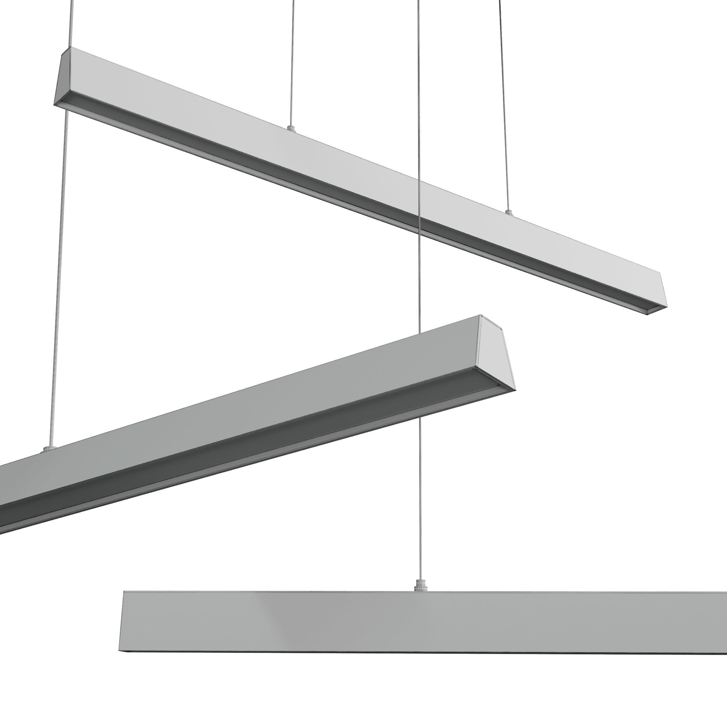 Blackjack Lighting Flair Kitchen Island Linear LED Pendant Low-poly 3D model_4