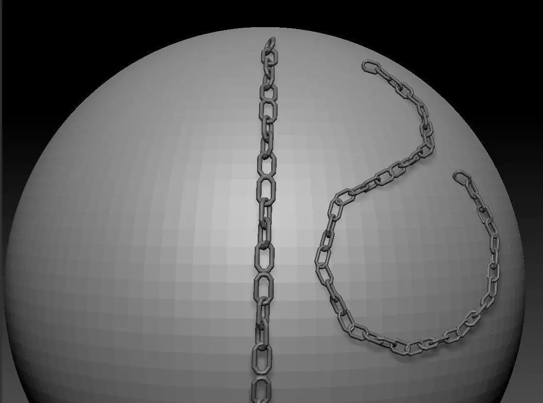 free simple chain imm brush for zbrush Free 3D model