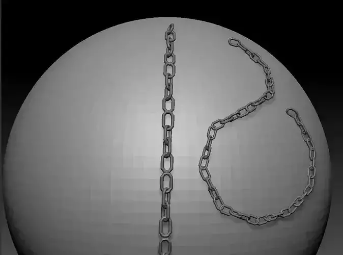 free simple chain imm brush for zbrush Free 3D model
