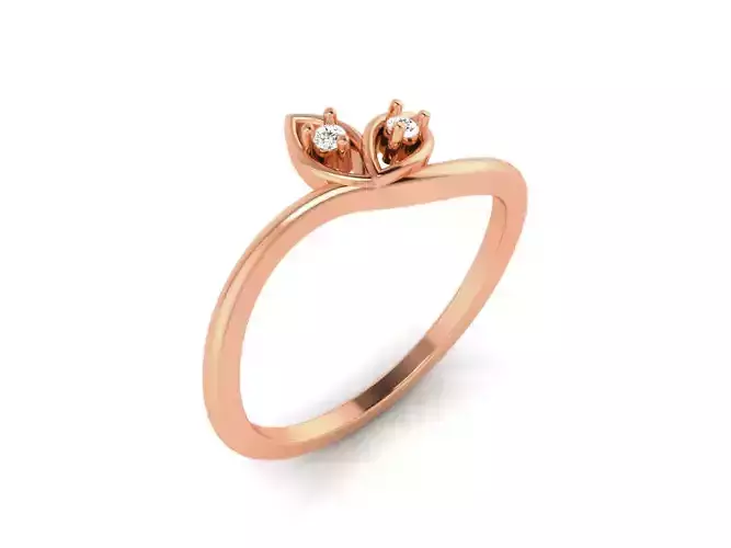 Ultra light wt minimalist Women Ring 3dm renders detail