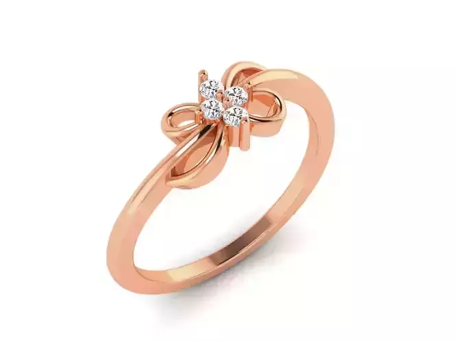 Ultra light wt minimalist Women Ring 3dm renders detail