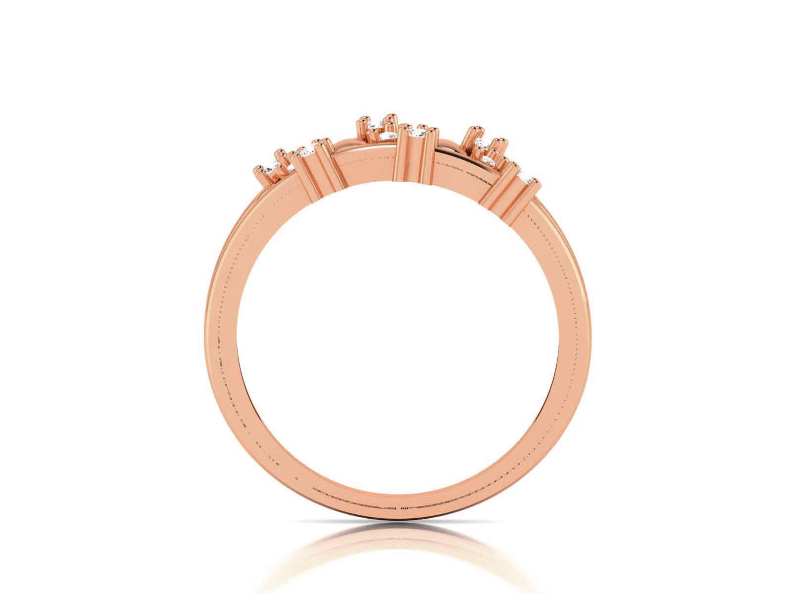 Women Diamond Ring 3dm render details 3D print model_2