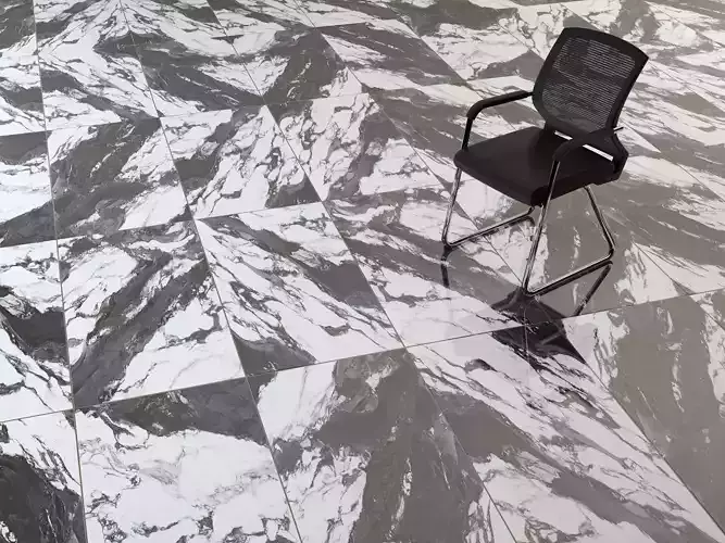 Jewelry Heavy Marble Gloss Tile 600 x 1200 mm Texture Map