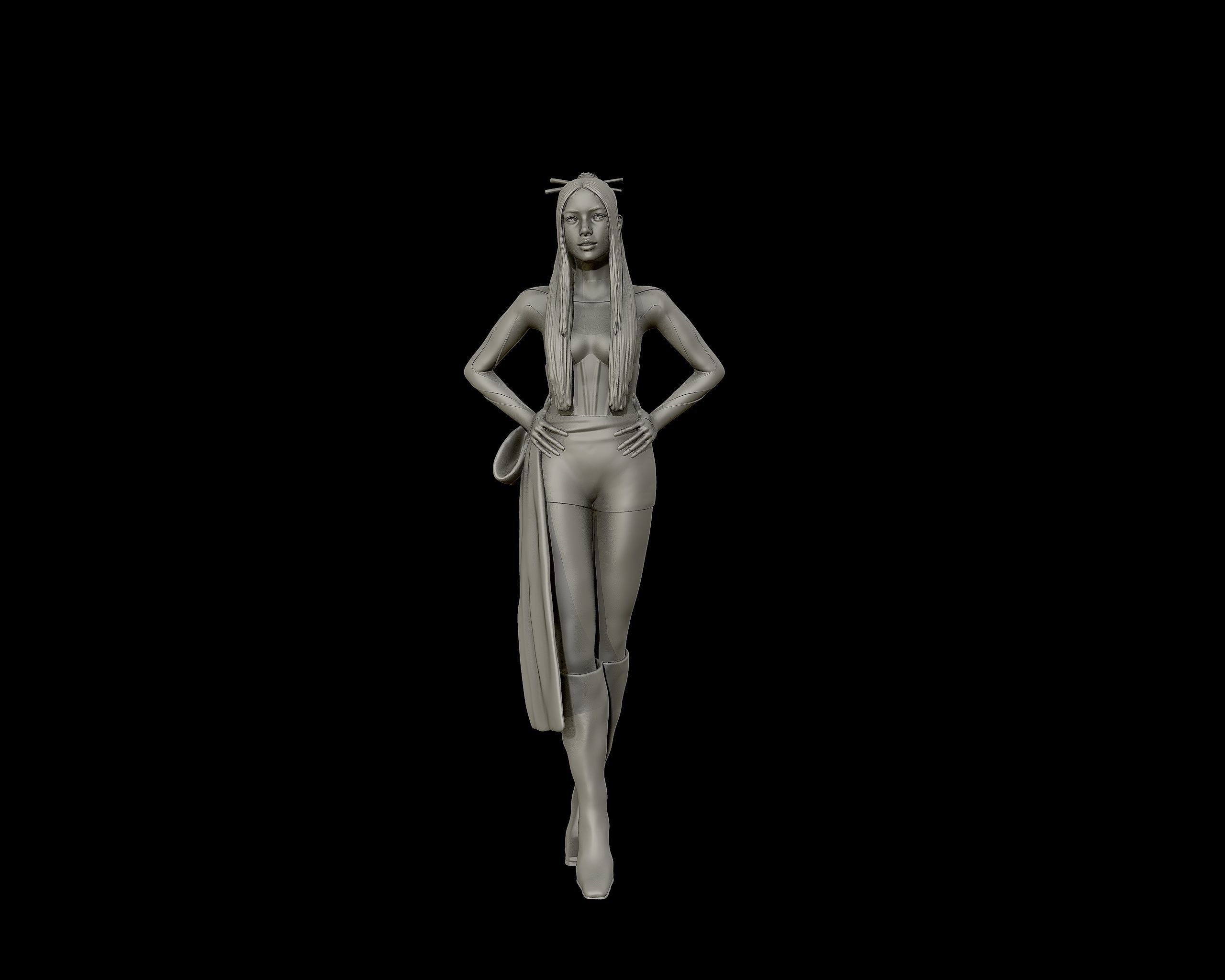 Lalisa Manobal Portrait Sculpture 3D print model_16