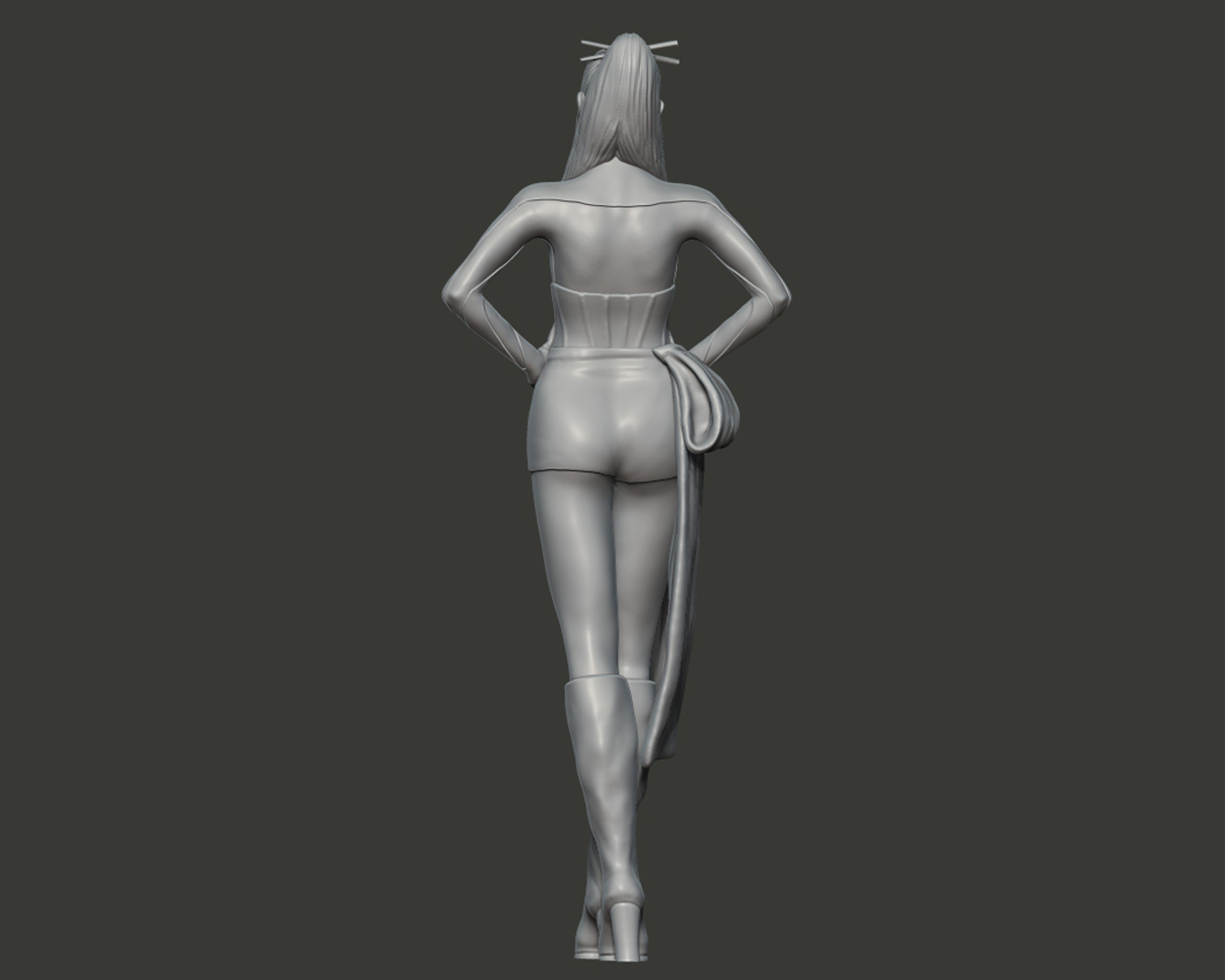 Lalisa Manobal Portrait Sculpture 3D print model_11