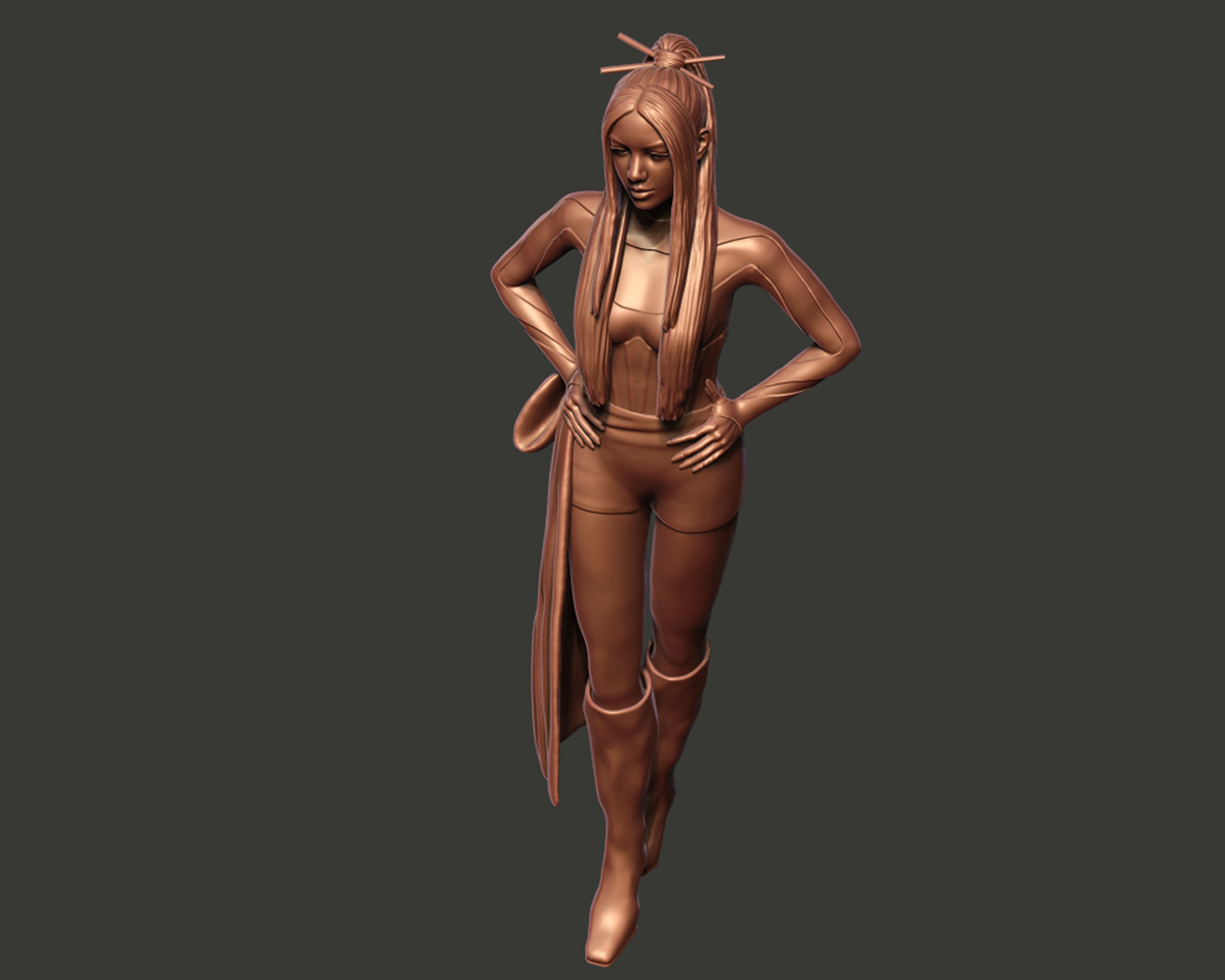 Lalisa Manobal Portrait Sculpture 3D print model_15