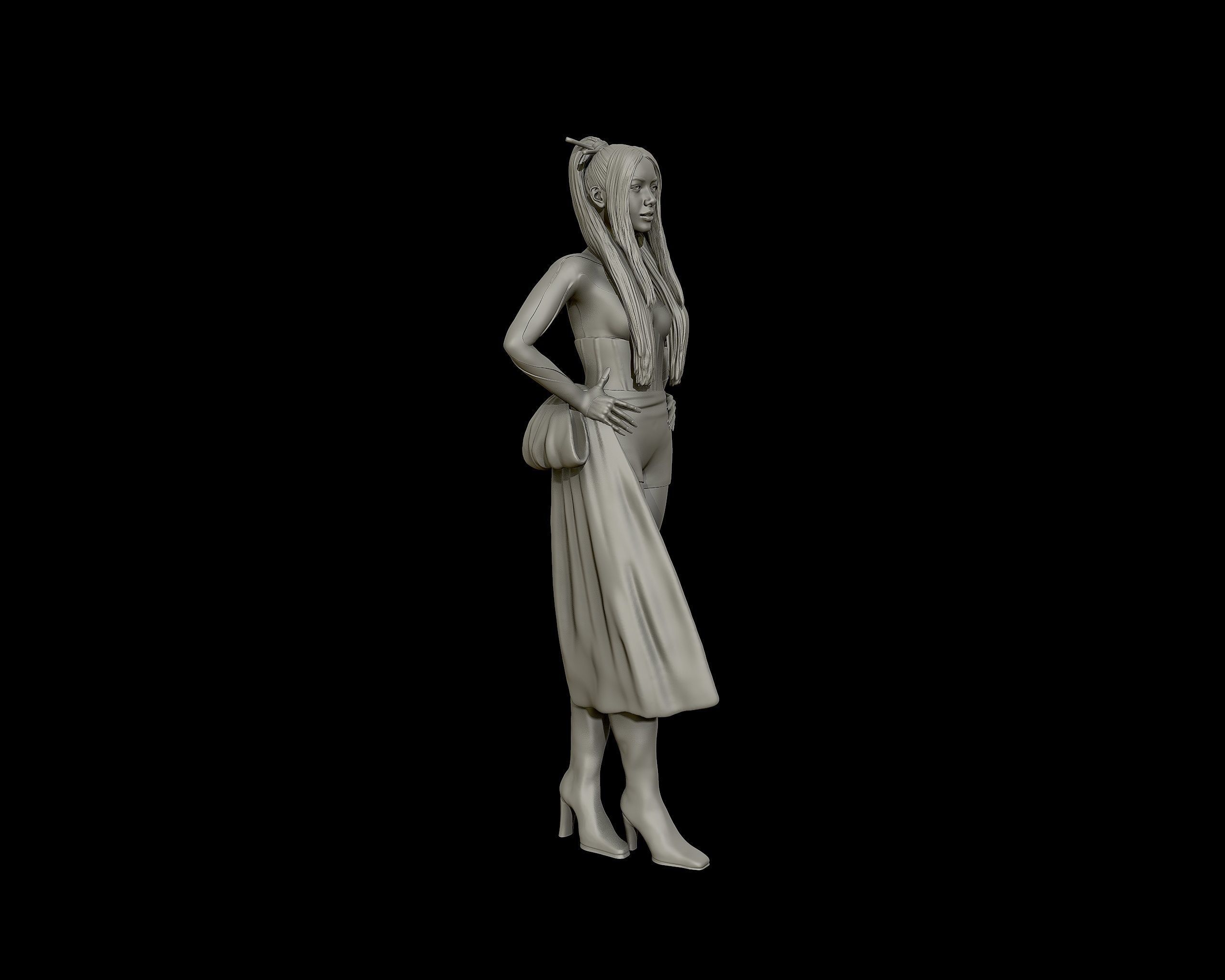 Lalisa Manobal Portrait Sculpture 3D print model_24