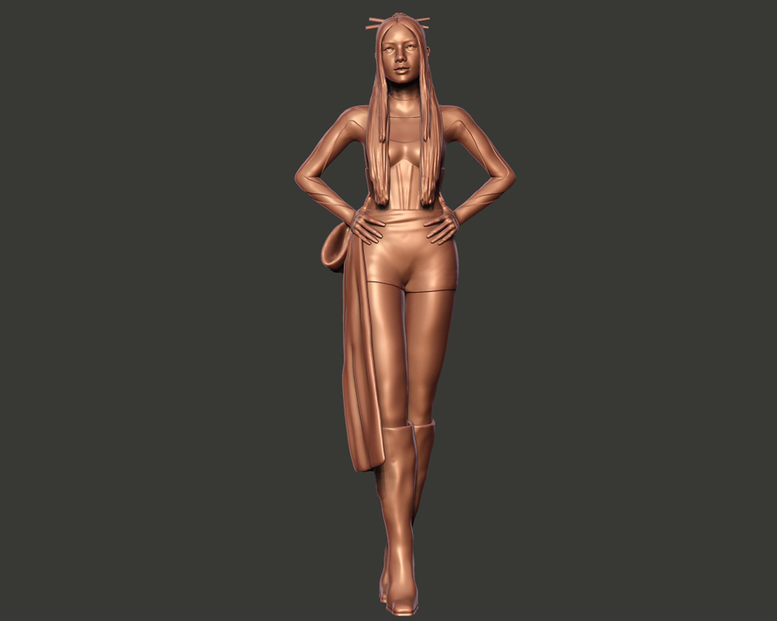 Lalisa Manobal Portrait Sculpture 3D print model_13