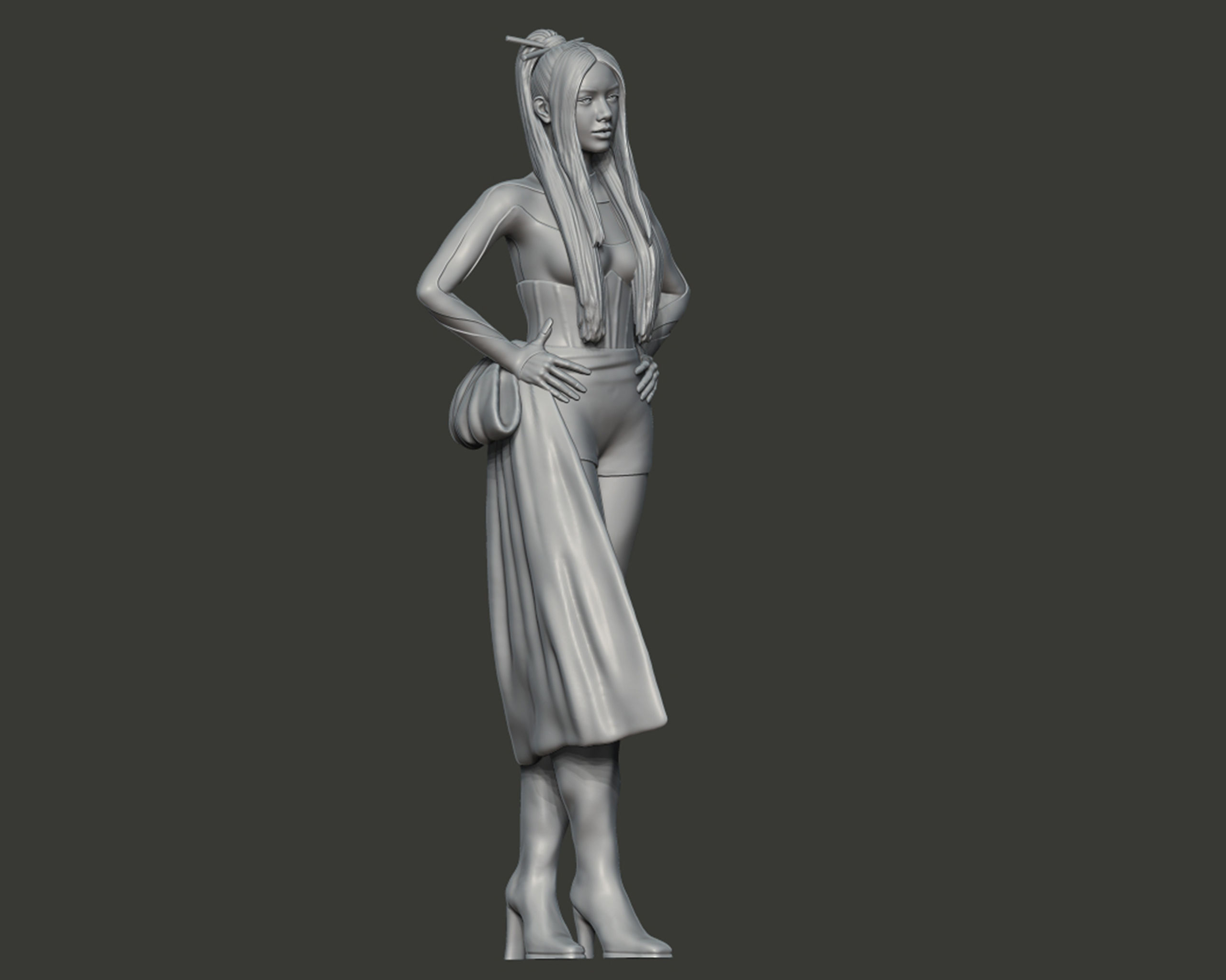 Lalisa Manobal Portrait Sculpture 3D print model_3