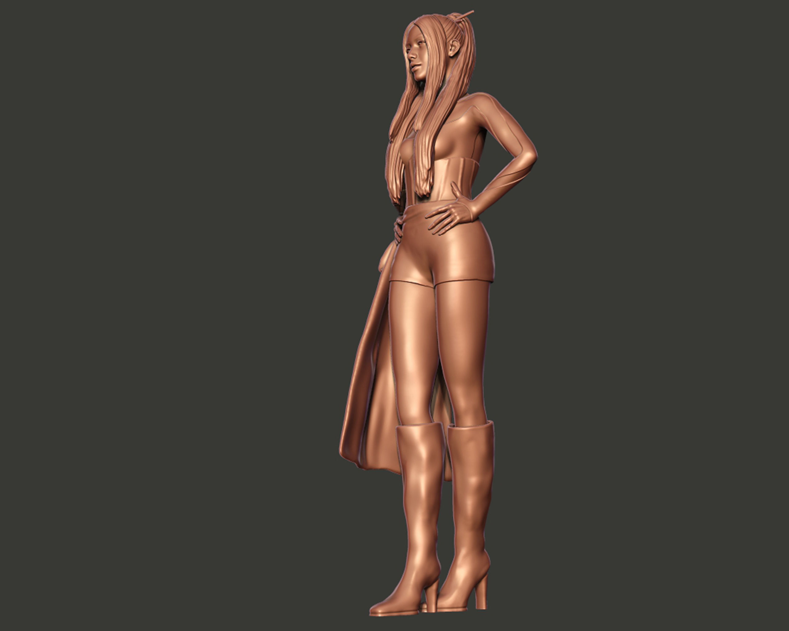 Lalisa Manobal Portrait Sculpture 3D print model_14