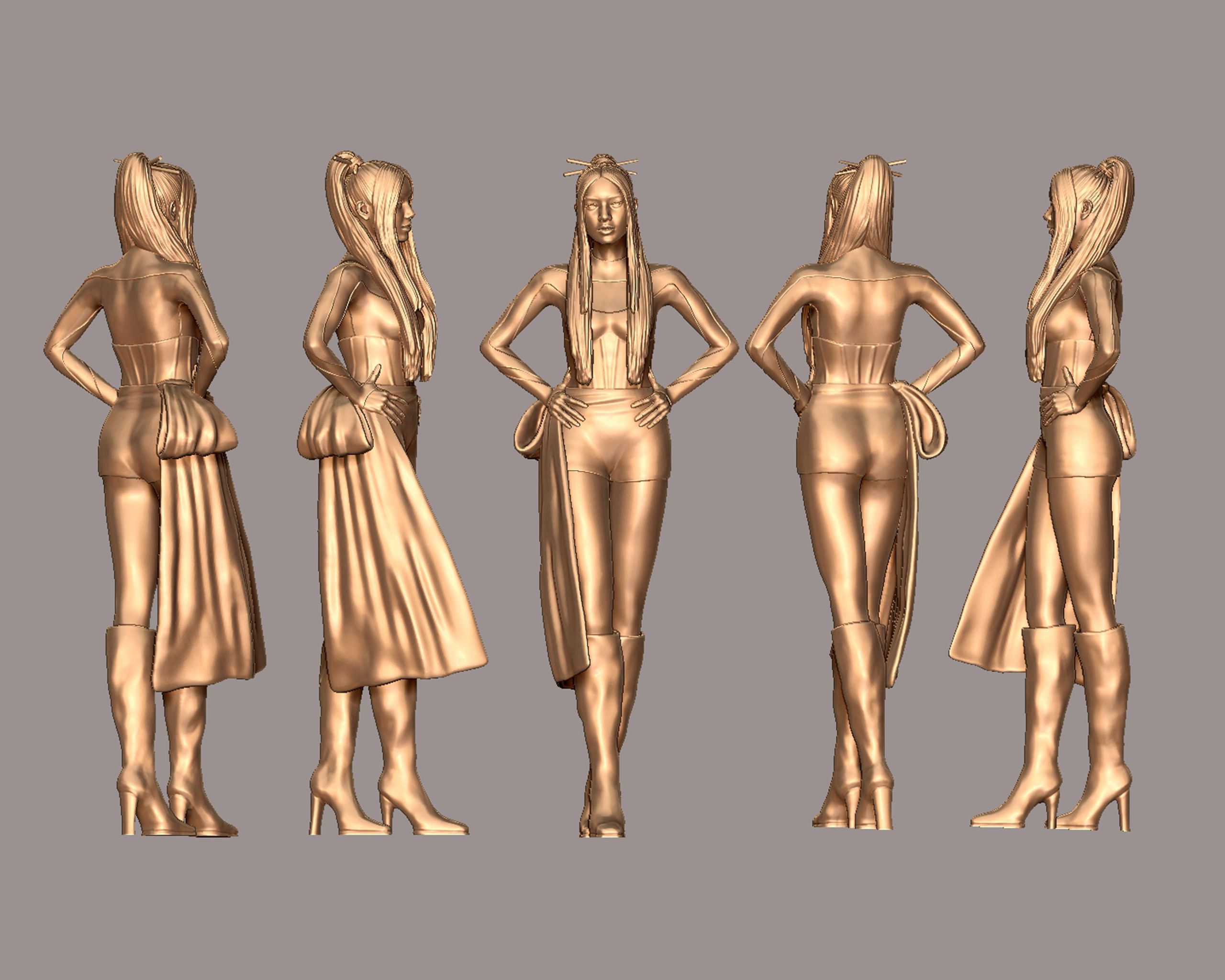 Lalisa Manobal Portrait Sculpture 3D print model_8