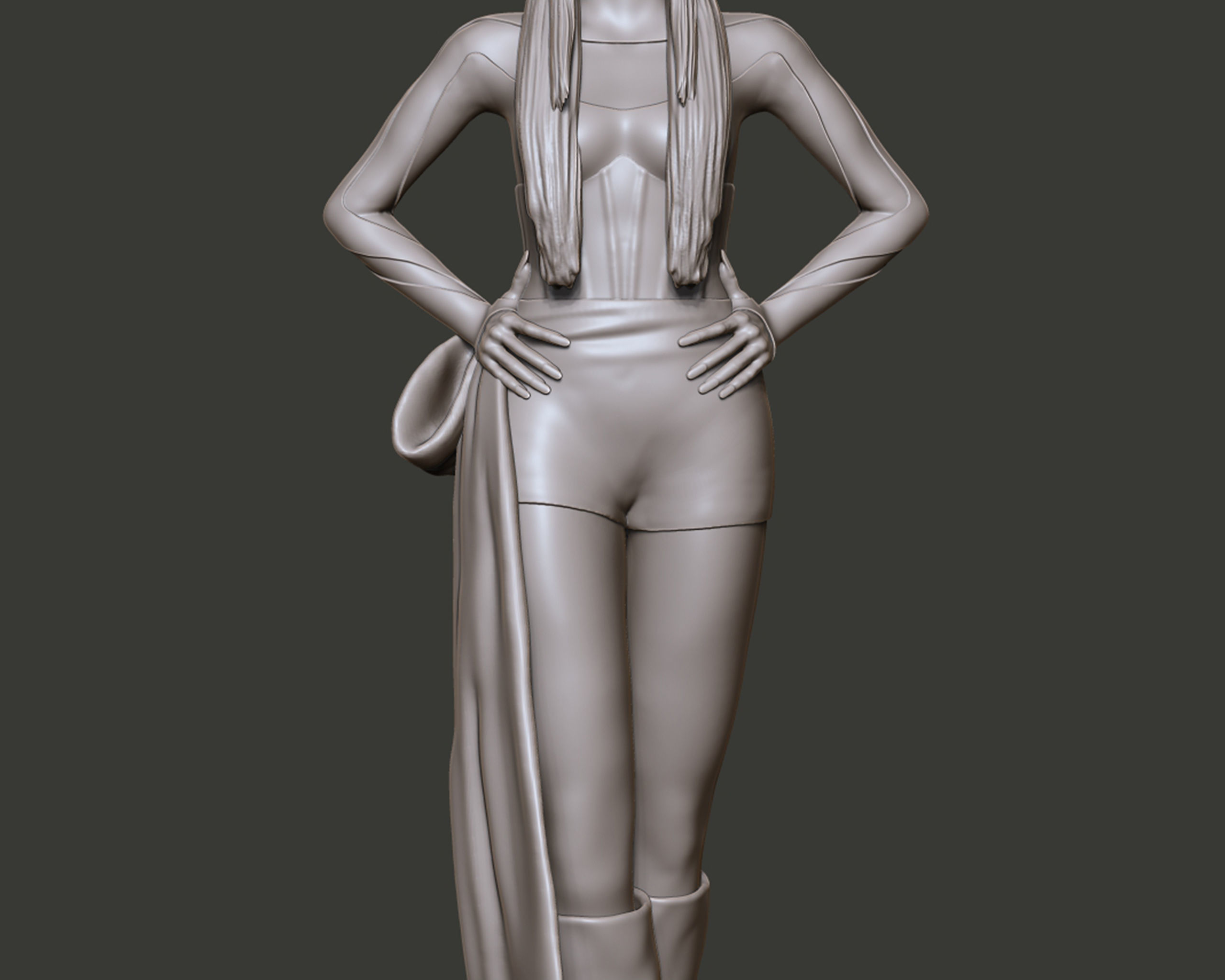 Lalisa Manobal Portrait Sculpture 3D print model_7