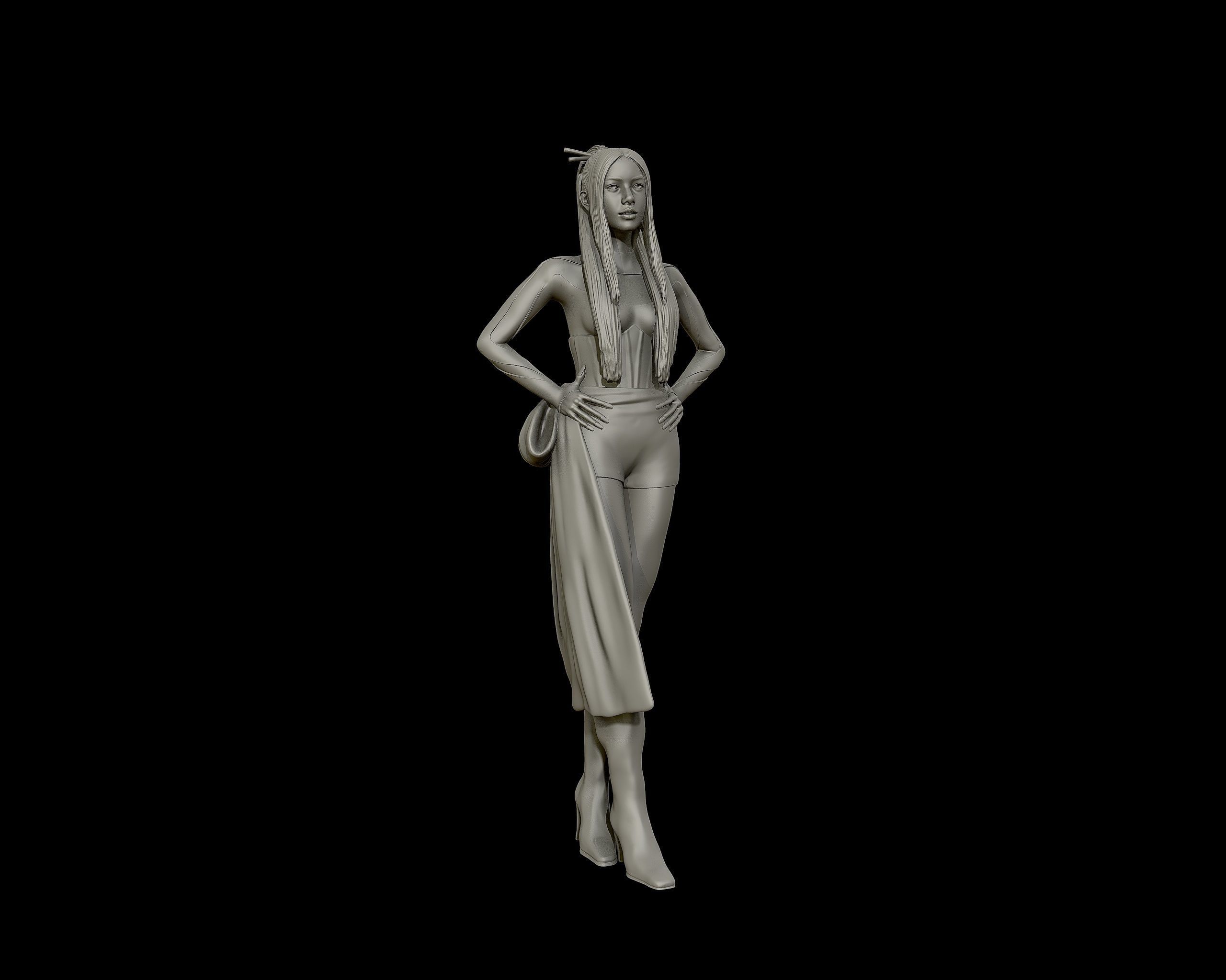 Lalisa Manobal Portrait Sculpture 3D print model_25