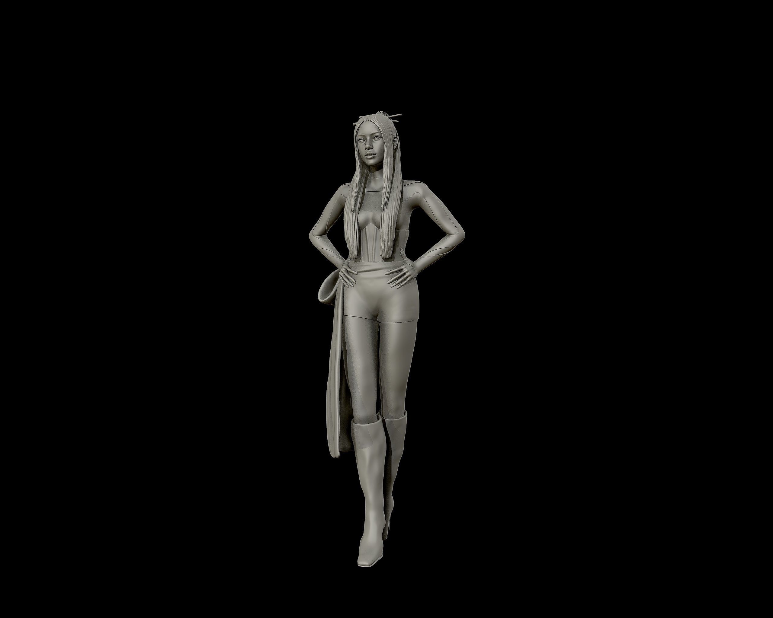 Lalisa Manobal Portrait Sculpture 3D print model_17