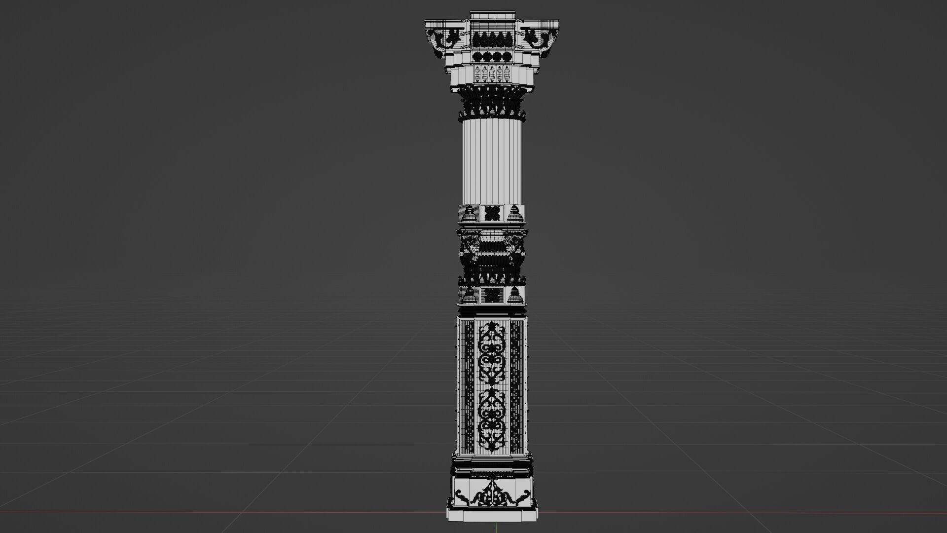 Indian Temple Pillar 2 Free 3D model_5