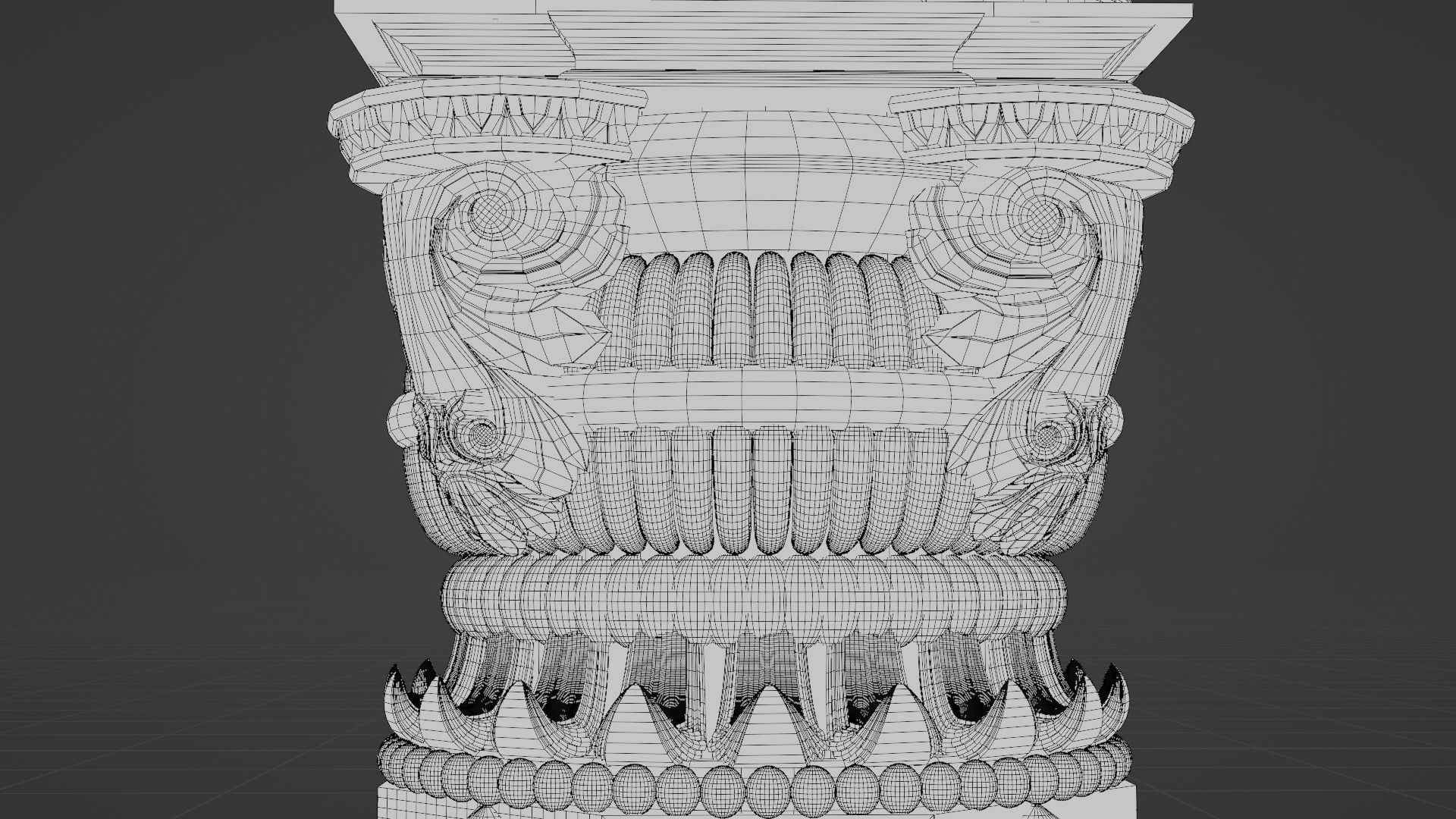 Indian Temple Pillar 2 Free 3D model_6