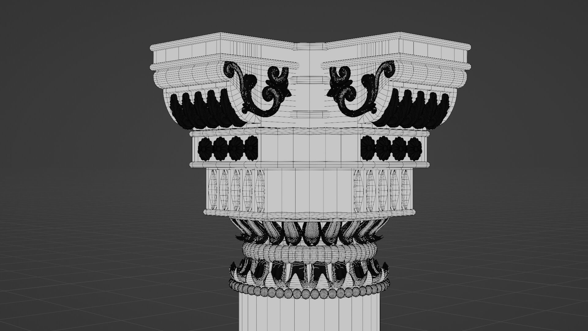 Indian Temple Pillar 2 Free 3D model_8