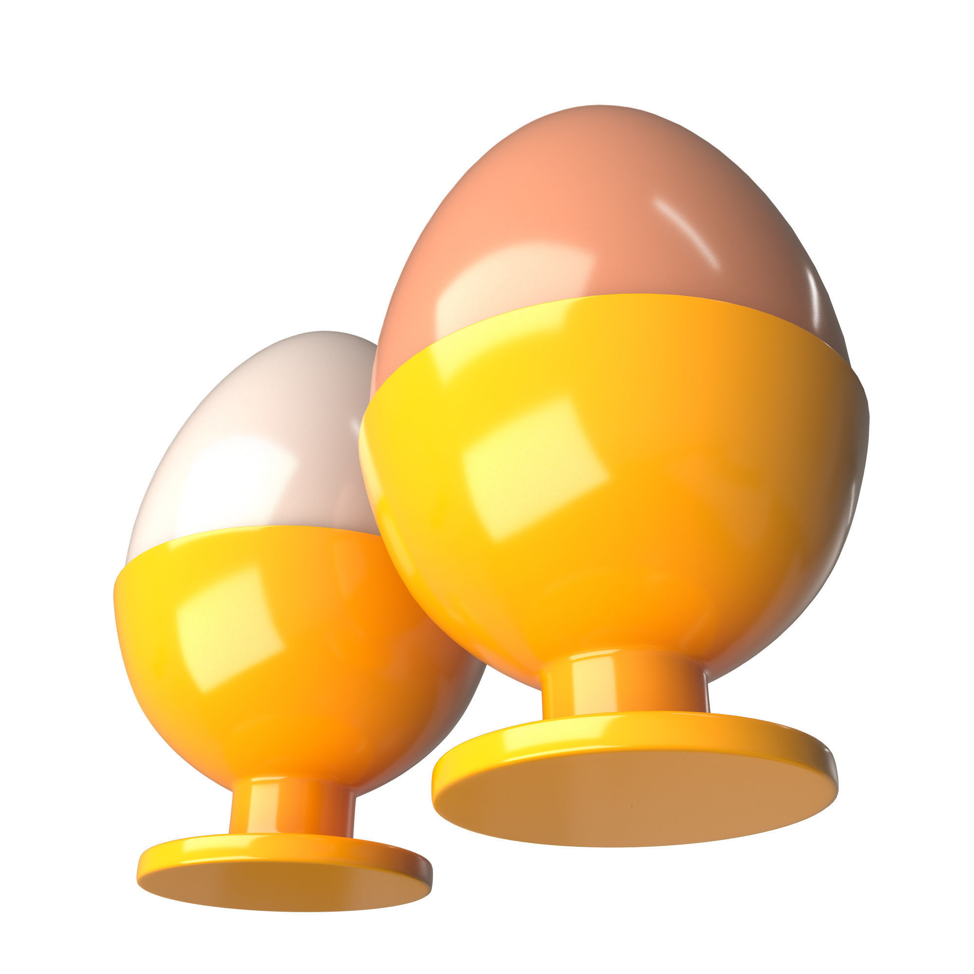 Egg with Cup 3D model_4