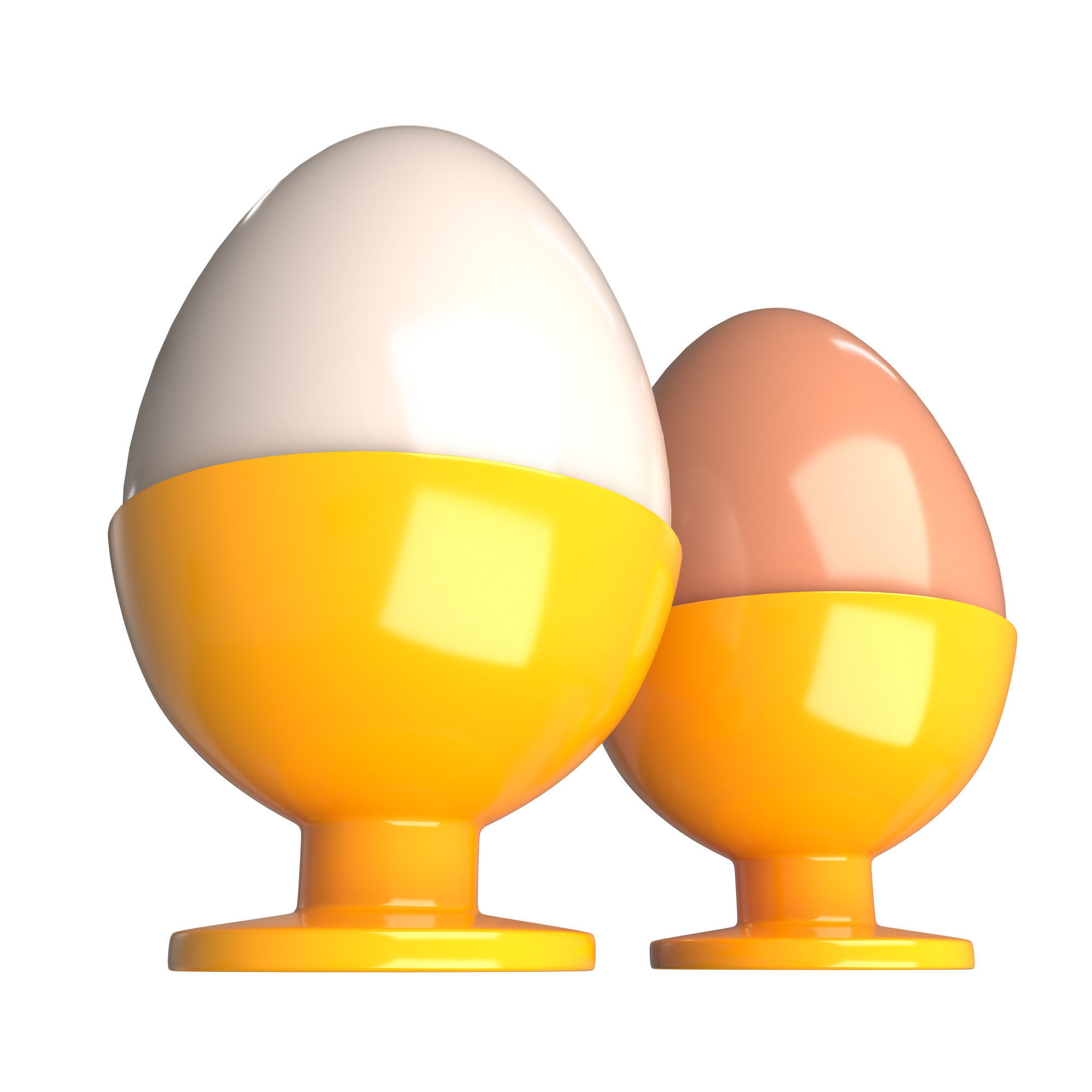 Egg with Cup 3D model_3